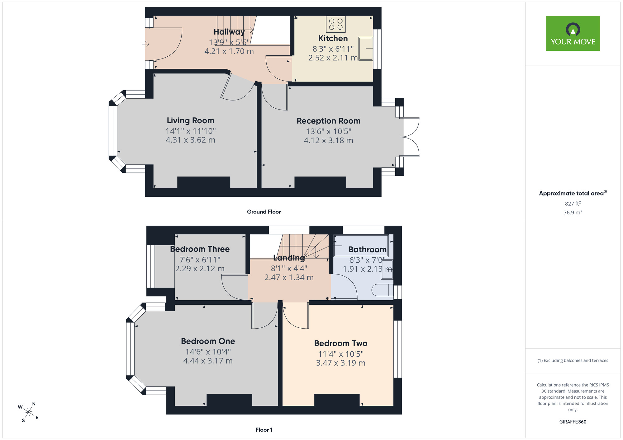 Floorplan of 3 bedroom End Terrace House for sale, Kingsmead Avenue, Romford, RM1