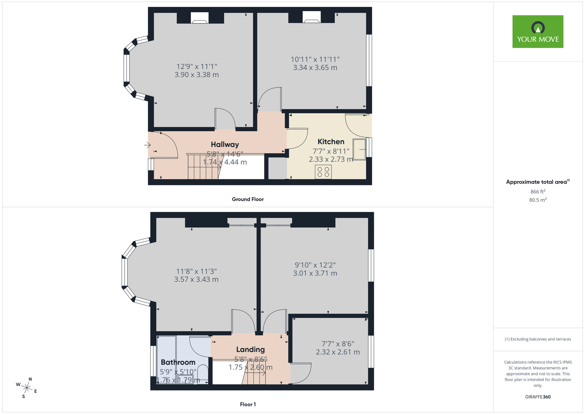 Floorplan of 3 bedroom Semi Detached House to rent, Kensington Road, Romford, RM7
