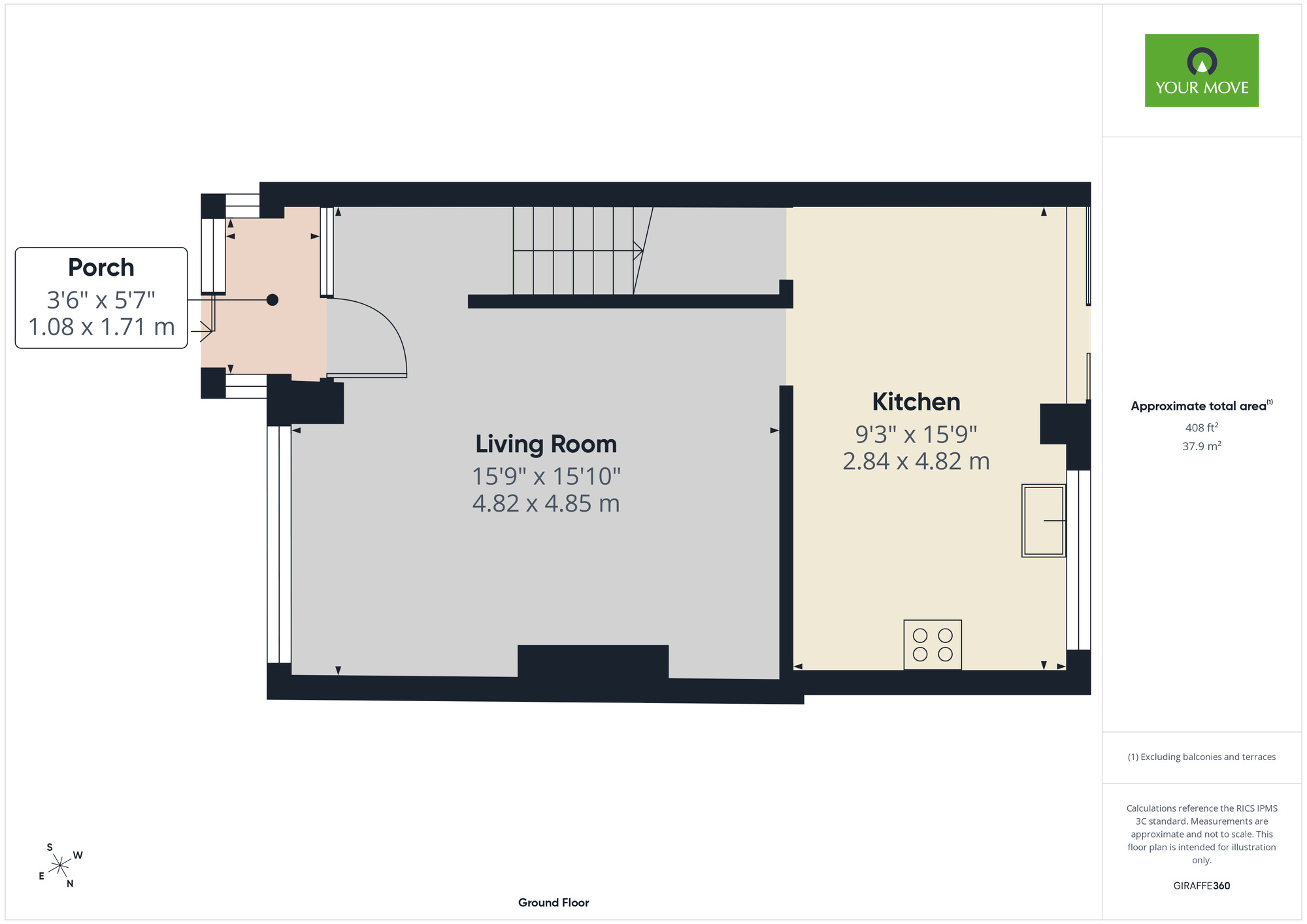 Floorplan of 3 bedroom Mid Terrace House for sale, Peregrine Walk, Hornchurch, RM12