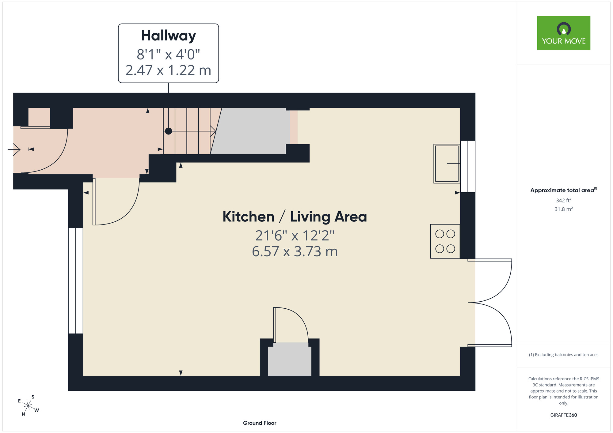 Floorplan of 2 bedroom End Terrace House for sale, Aveley Road, Romford, RM1