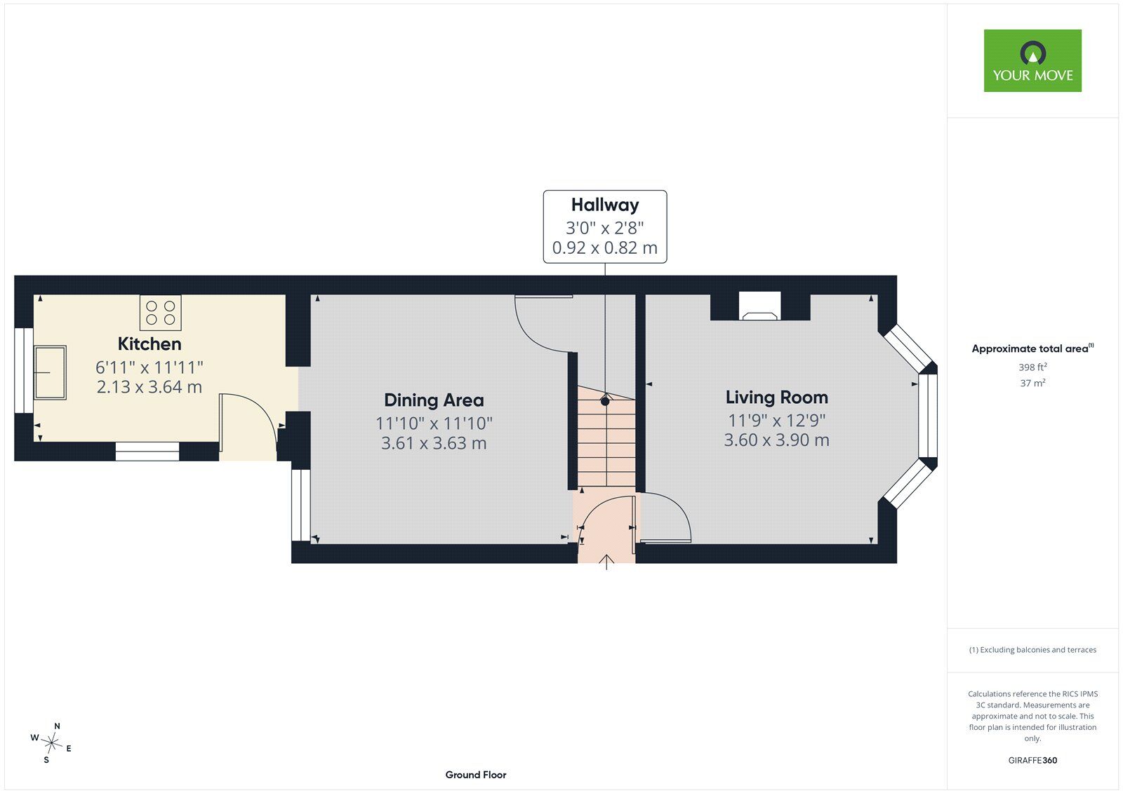 Floorplan of 3 bedroom Semi Detached House for sale, Willow Street, Romford, RM7