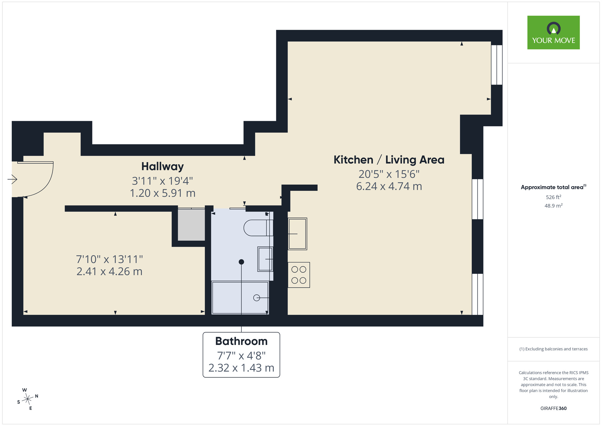 Floorplan of 1 bedroom Flat to rent, High Street, Hornchurch, RM12
