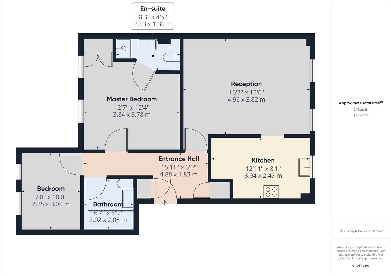 Floorplan of 2 bedroom Flat for sale, Wood Street, Chelmsford, CM2
