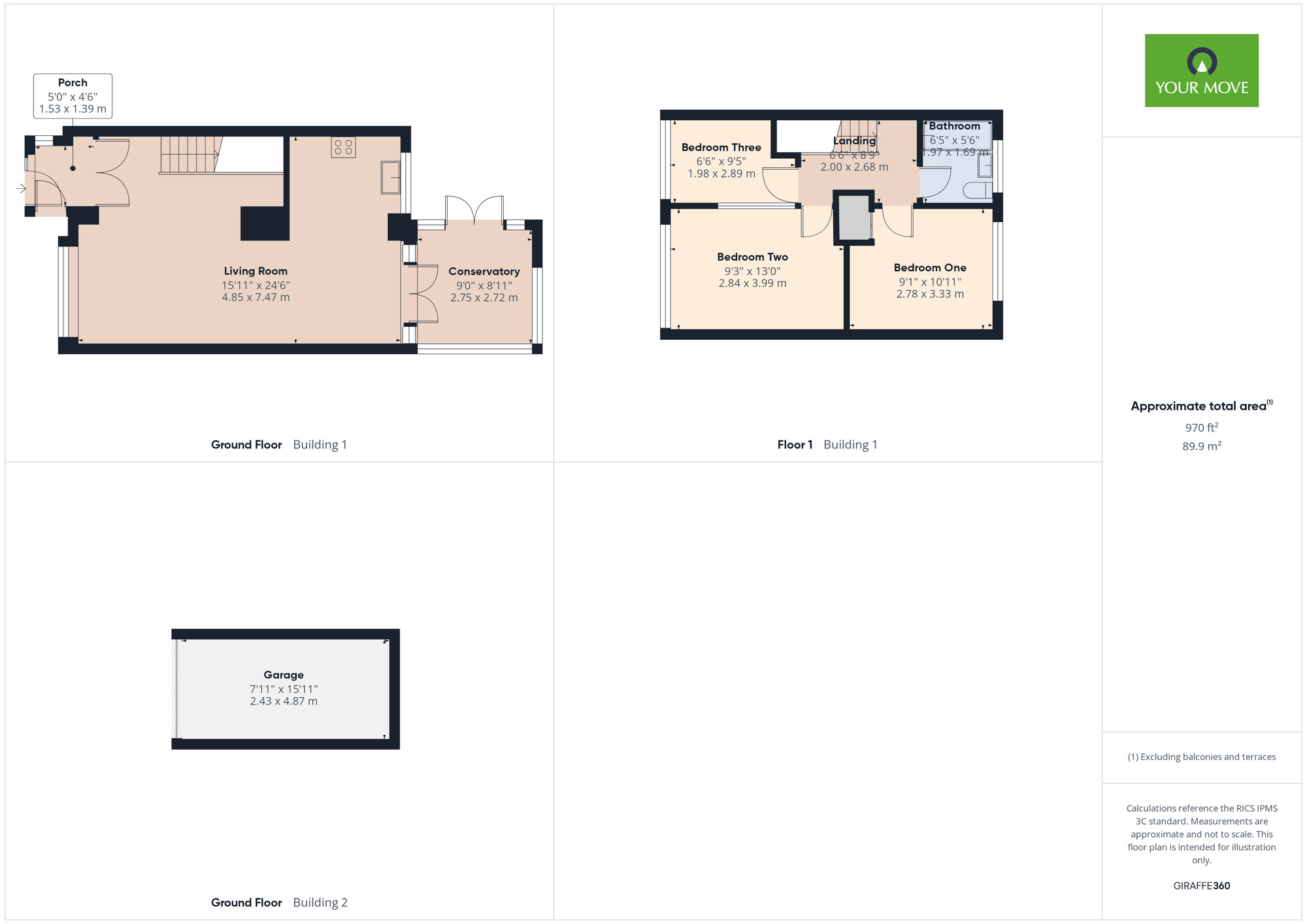 Floorplan of 3 bedroom Mid Terrace House for sale, Fox Close, Romford, RM5