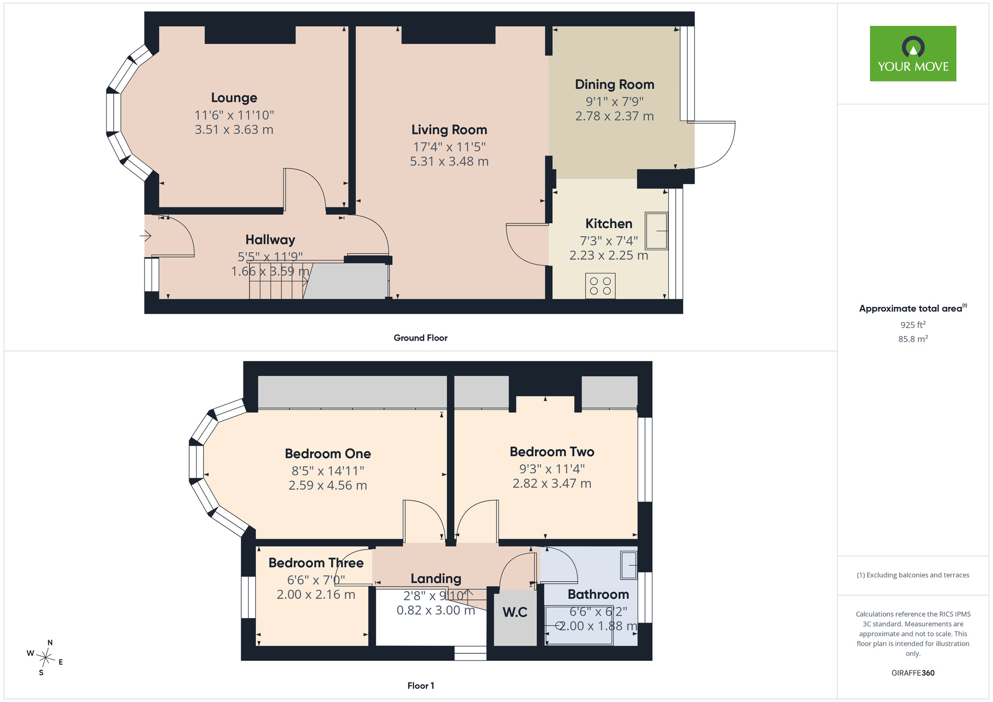 Floorplan of 3 bedroom Semi Detached House for sale, Park Lane, Hornchurch, RM11