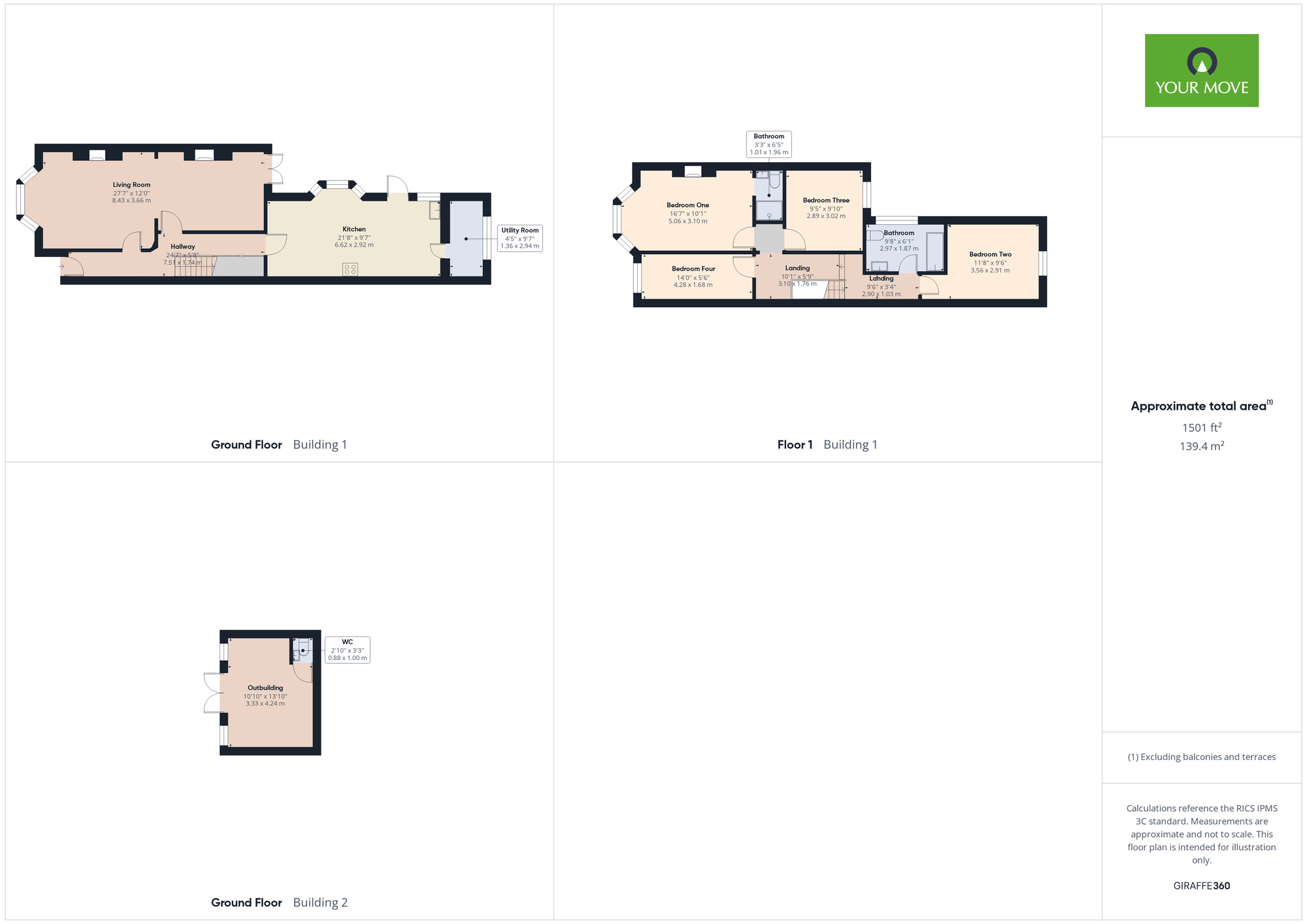 Floorplan of 4 bedroom Semi Detached House for sale, Heath Park Road, Heath Park, Romford, RM2