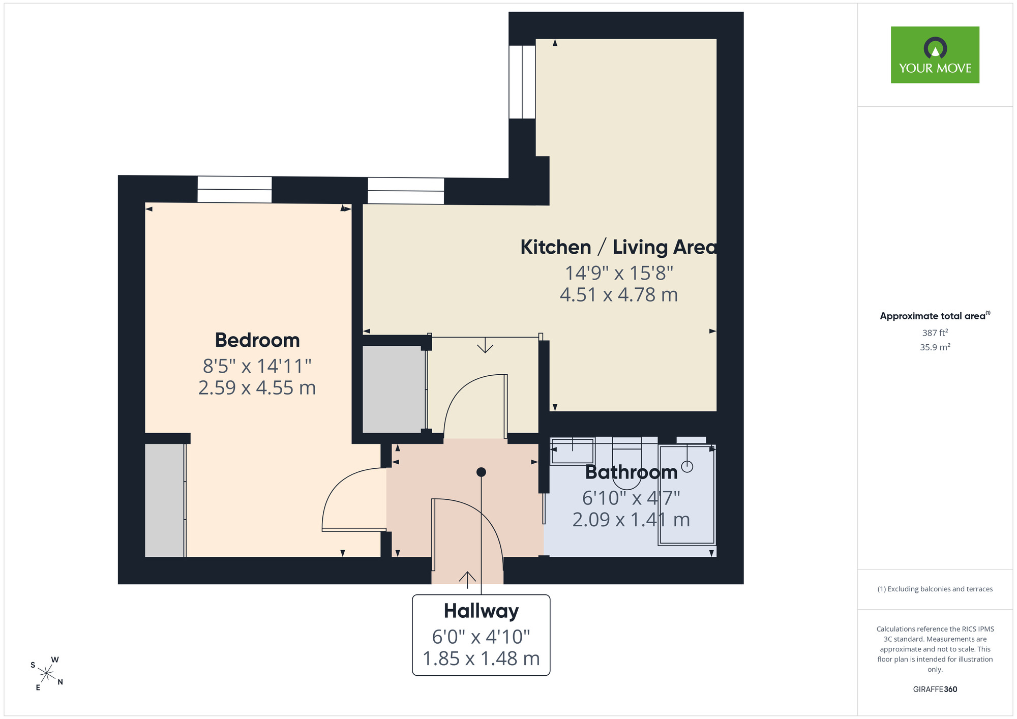 Floorplan of 1 bedroom Flat to rent, High Street, Hornchurch, RM12