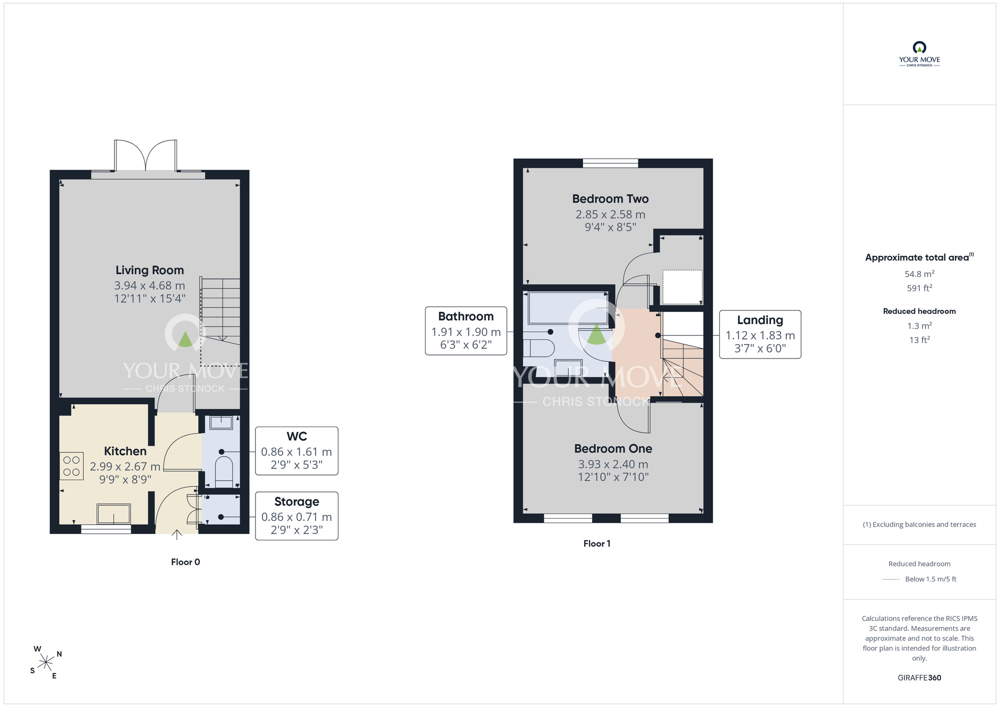 Floorplan of 2 bedroom Mid Terrace House to rent, Lilac Crescent, Burnopfield, Newcastle Upon Tyne, NE16