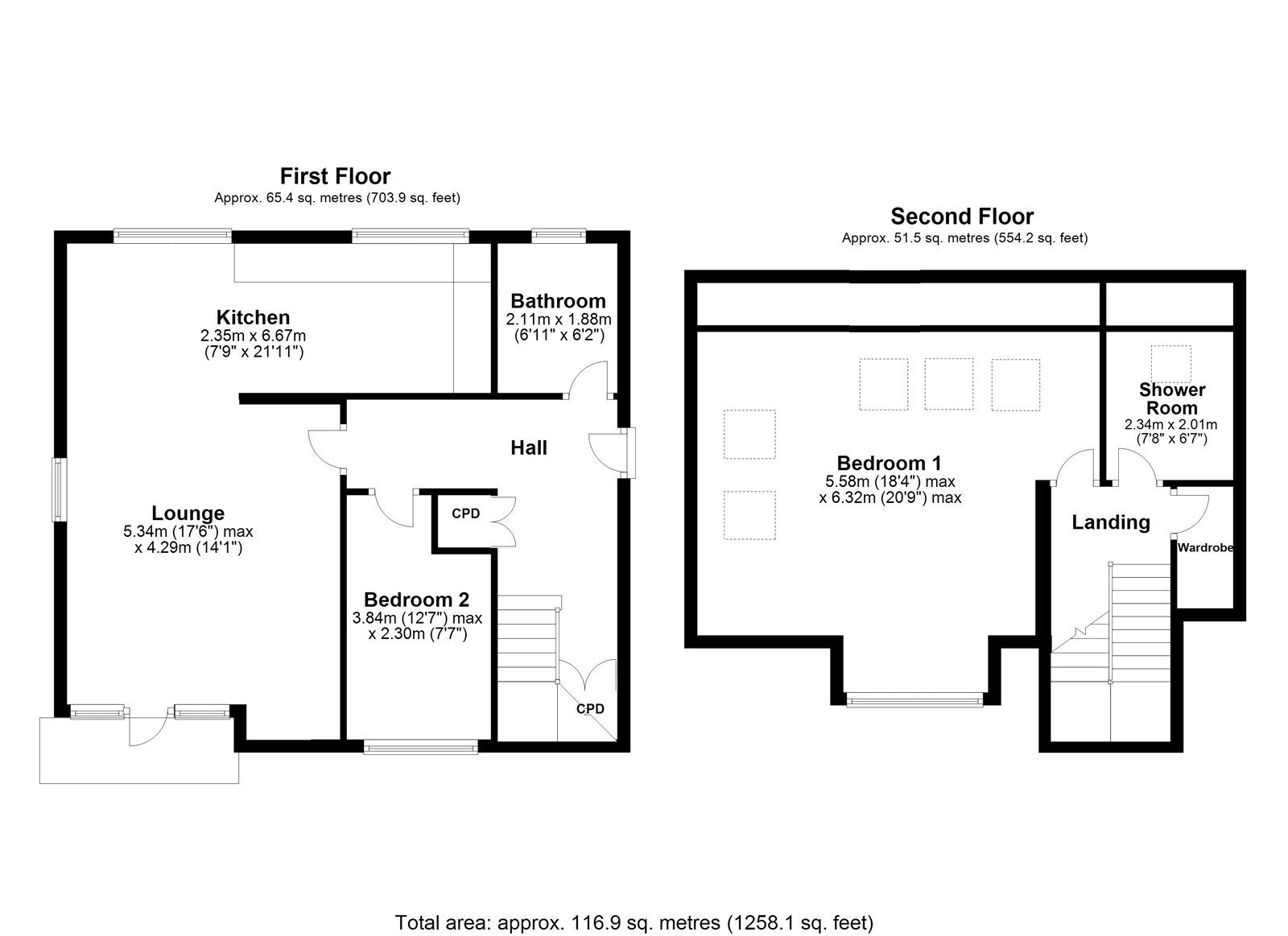 Floorplan of 2 bedroom  Flat to rent, Station Road, Rowlands Gill, NE39