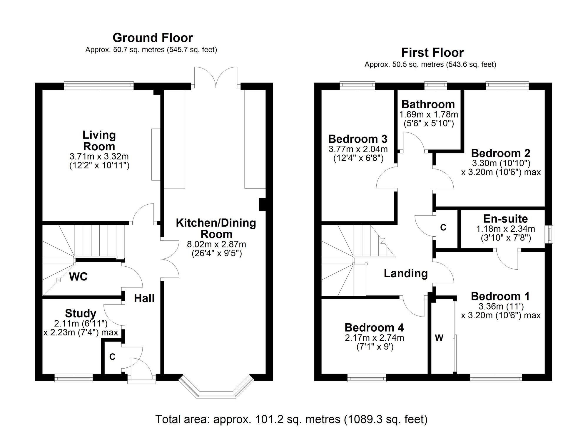 Floorplan of 4 bedroom Detached House for sale, Dobson Close, High Spen, Tyne and Wear, NE39