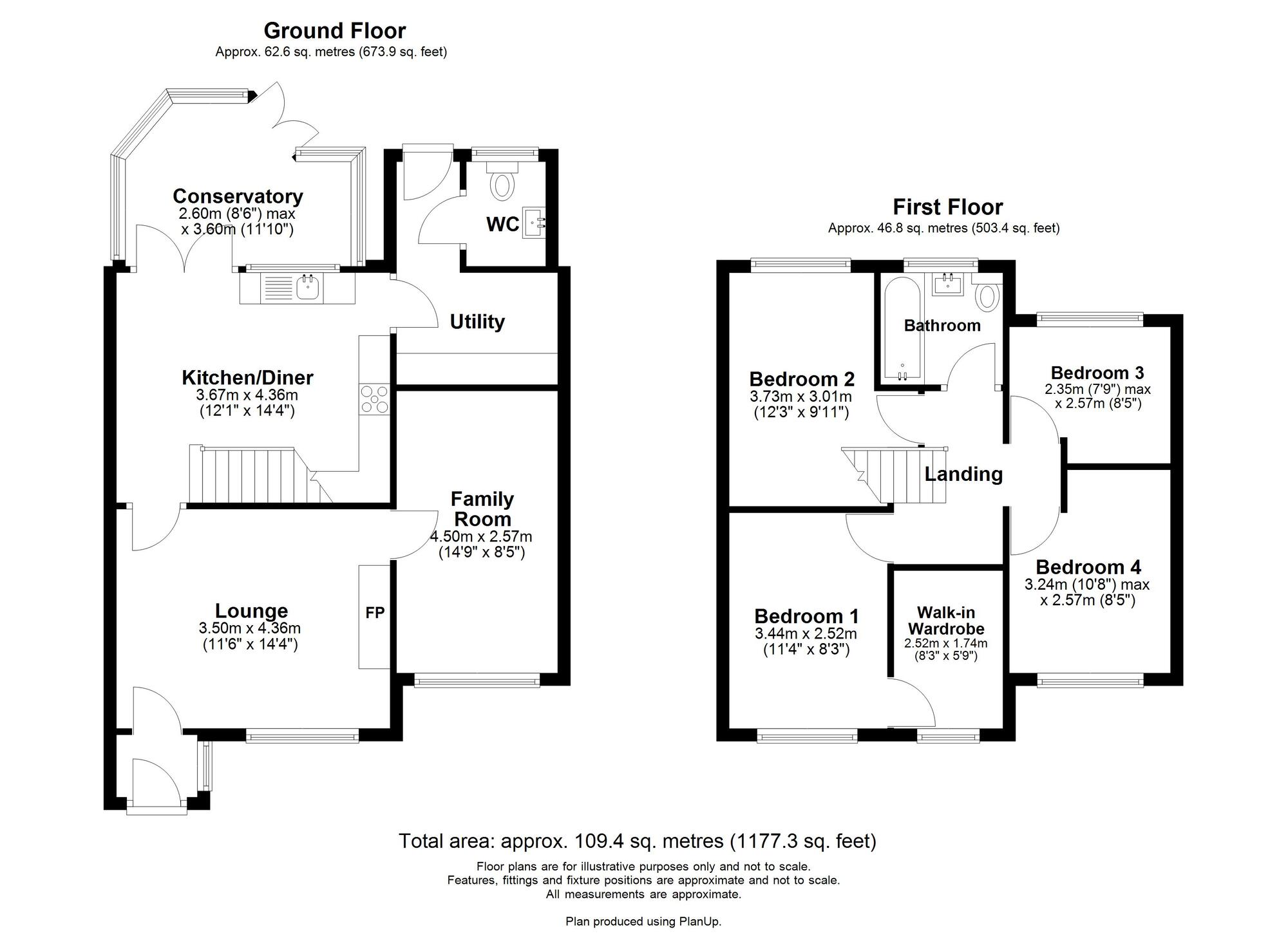 Floorplan of 4 bedroom Semi Detached House for sale, Dominies Close, Rowlands Gill, Tyne and Wear, NE39