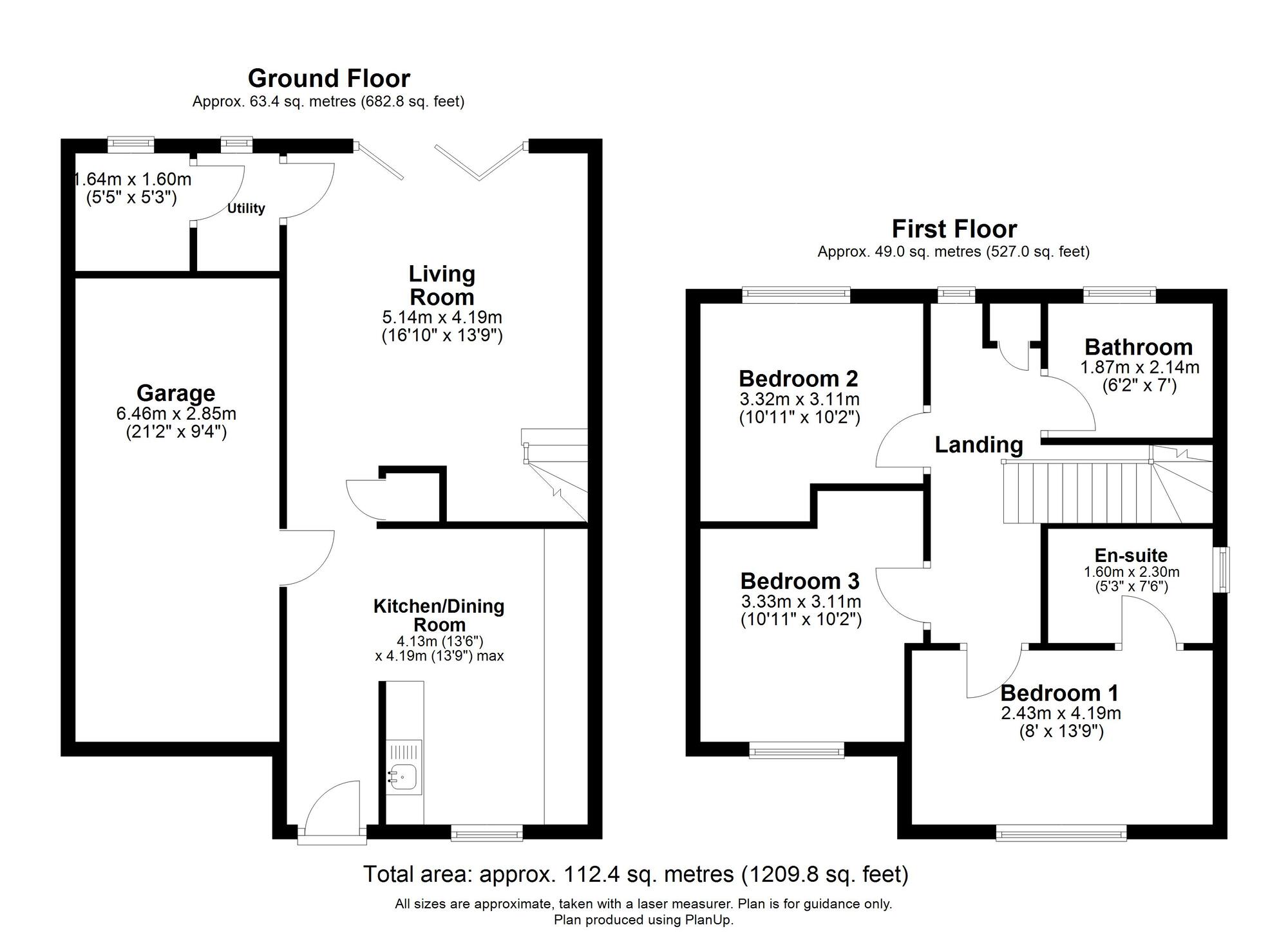 Floorplan of 3 bedroom Detached House for sale, Brockwell Road, High Spen, Tyne and Wear, NE39