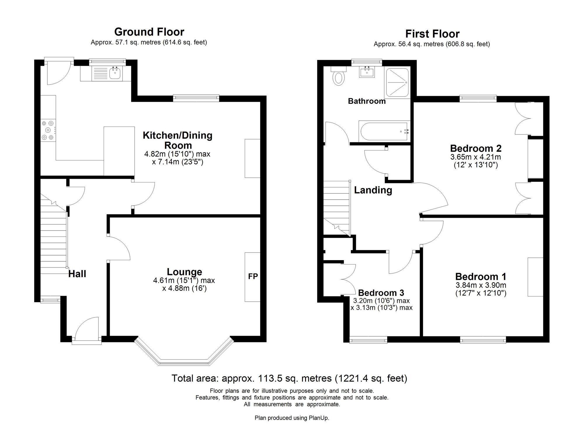 Floorplan of 3 bedroom End Terrace House for sale, Havelock Terrace, Chopwell, Tyne and Wear, NE17