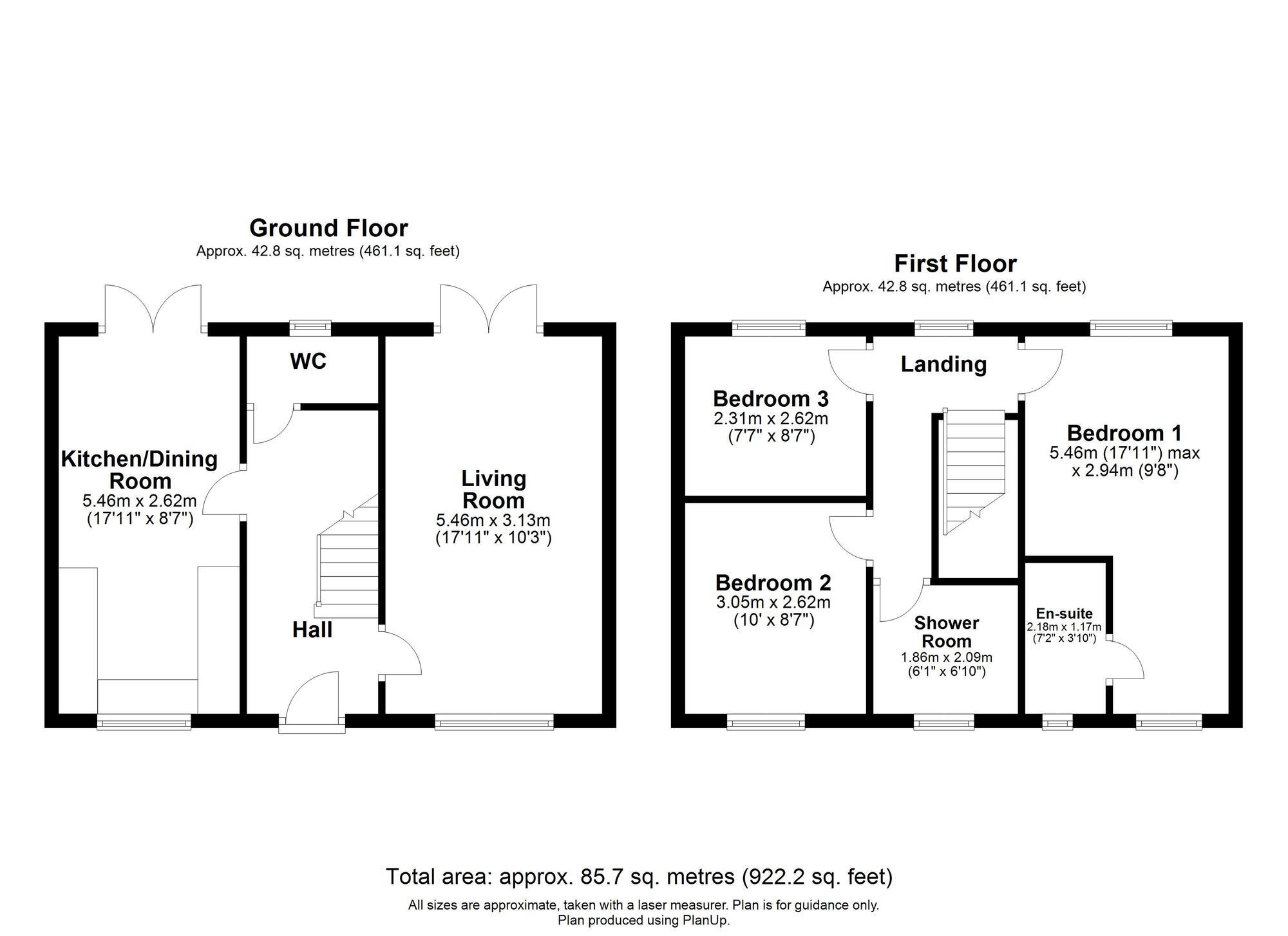 Floorplan of 3 bedroom Detached House for sale, West Farm Drive, Chopwell, Tyne and Wear, NE17