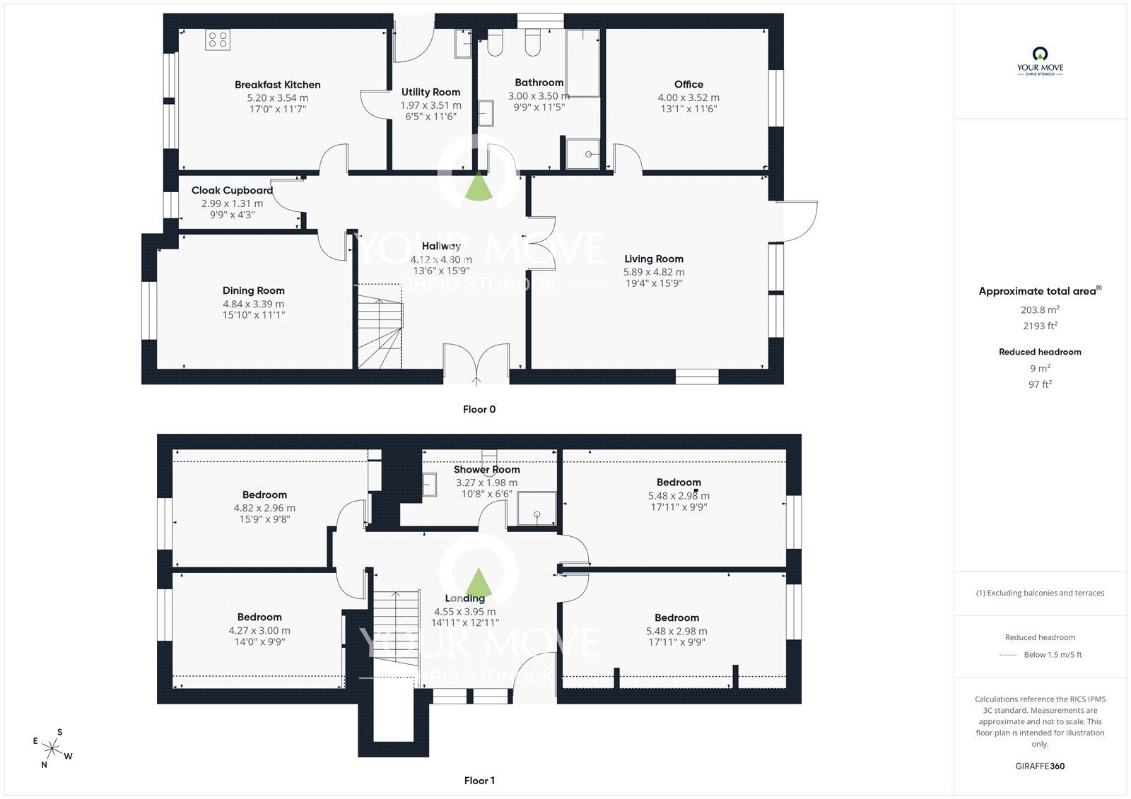 Floorplan of 4 bedroom Detached House for sale, Manor Road, Medomsley, Consett, Durham, DH8