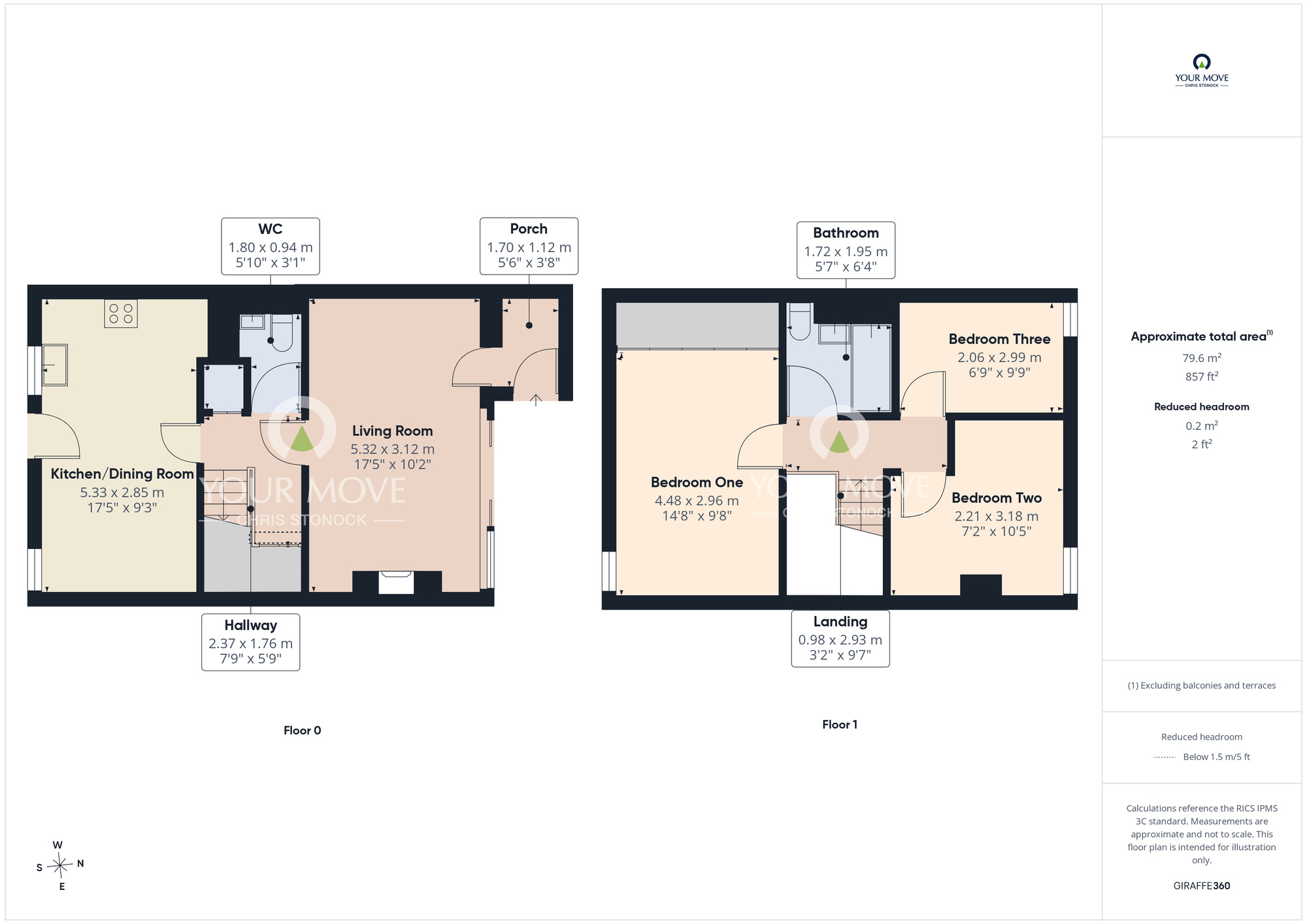 Floorplan of 3 bedroom Semi Detached House for sale, Burnopfield Road, Rowlands Gill, Tyne and Wear, NE39