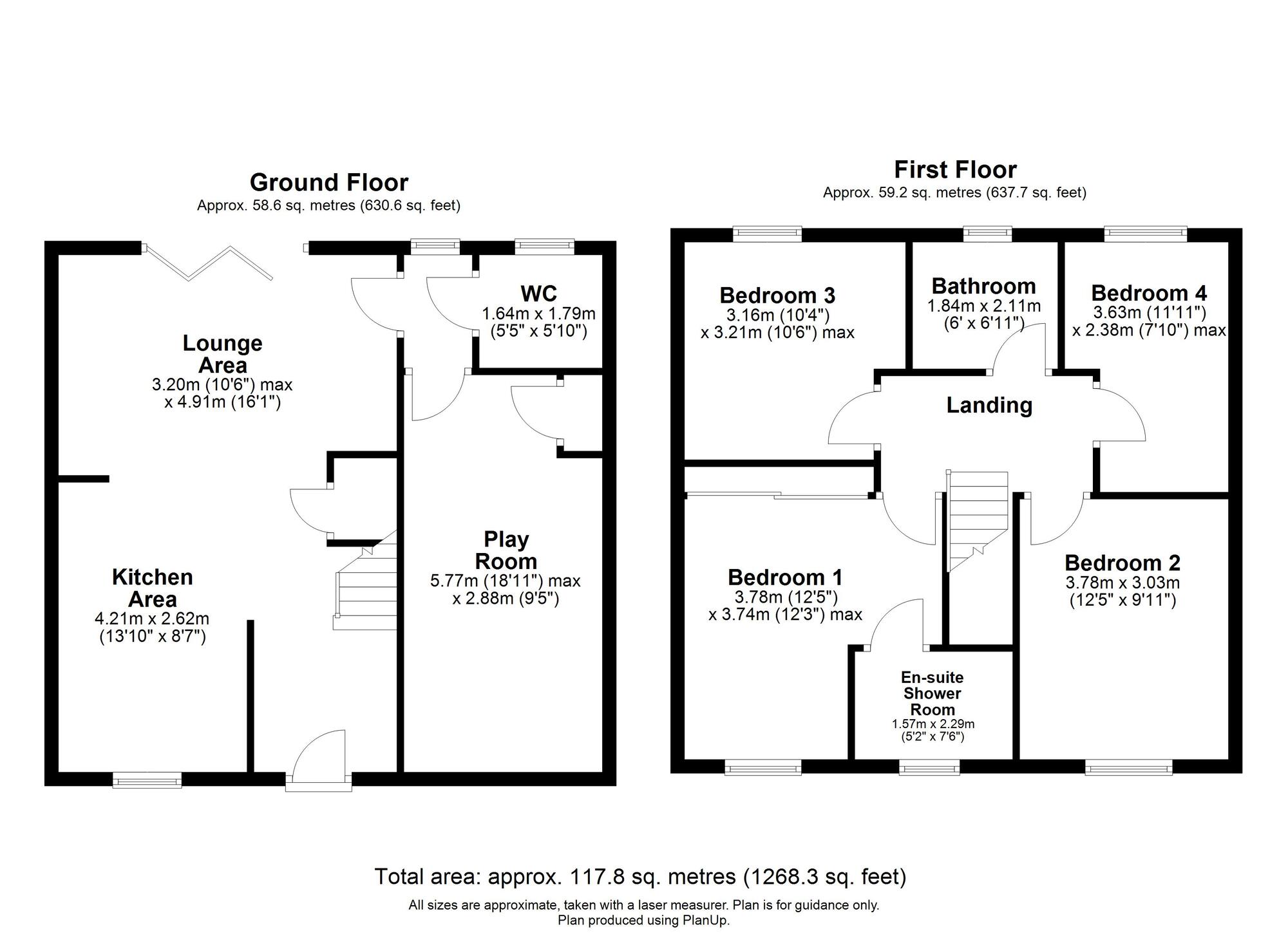 Floorplan of 4 bedroom Detached House for sale, Ashtree Avenue, High Spen, Tyne and Wear, NE39