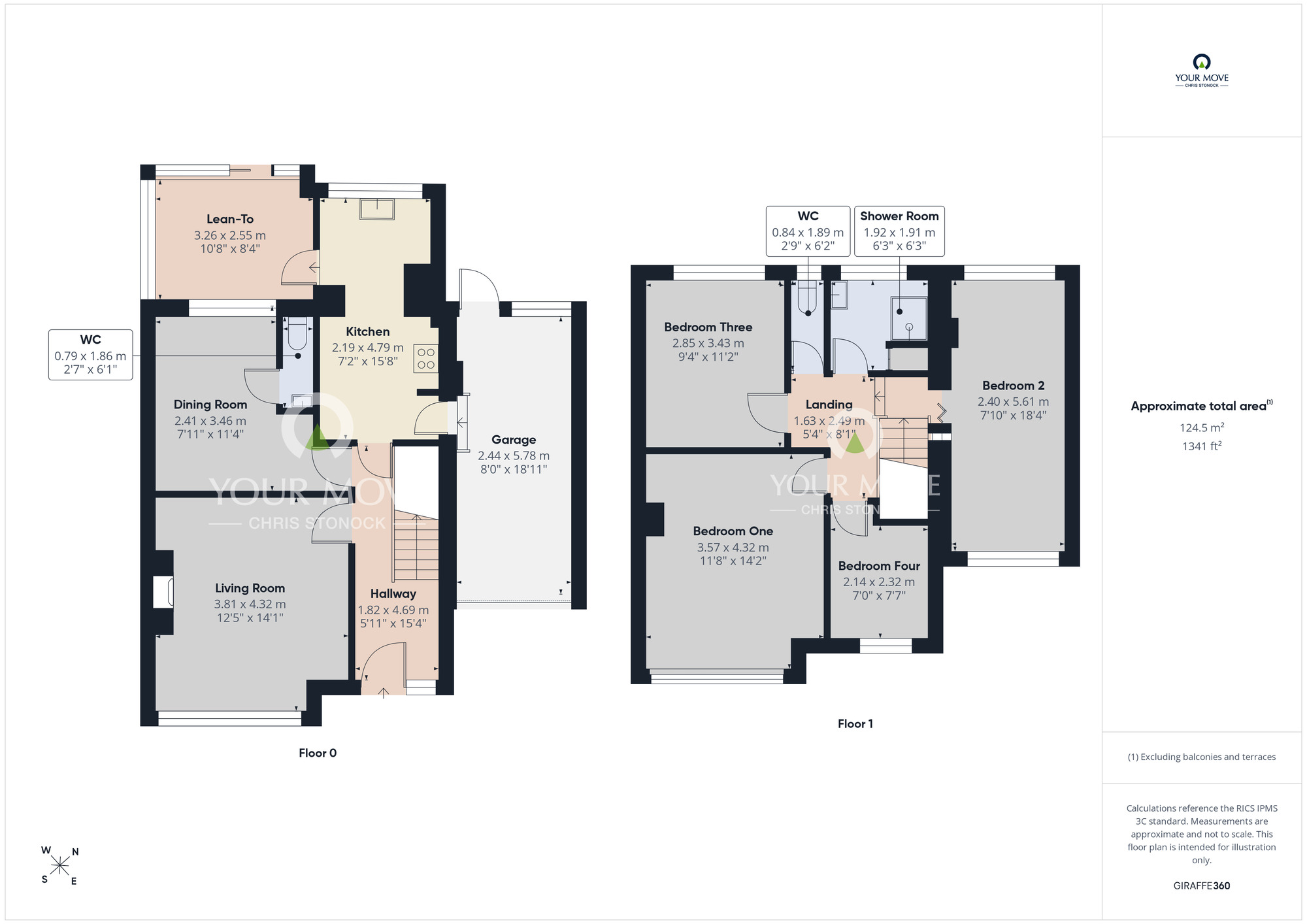 Floorplan of 4 bedroom Semi Detached House for sale, Orchard Road, Rowlands Gill, Tyne and Wear, NE39