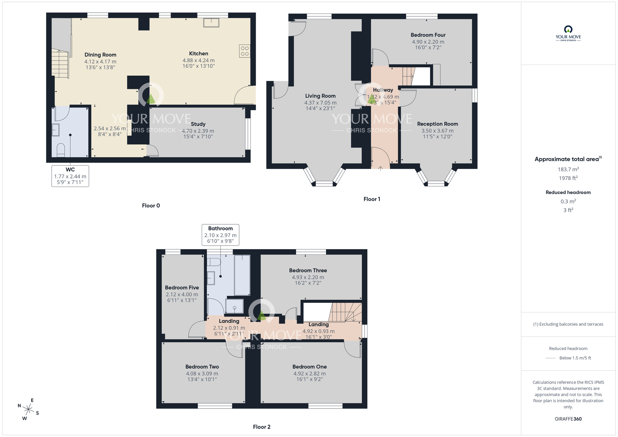 Floorplan of 5 bedroom Semi Detached House for sale, Orchard Avenue, Rowlands Gill, Tyne and Wear, NE39