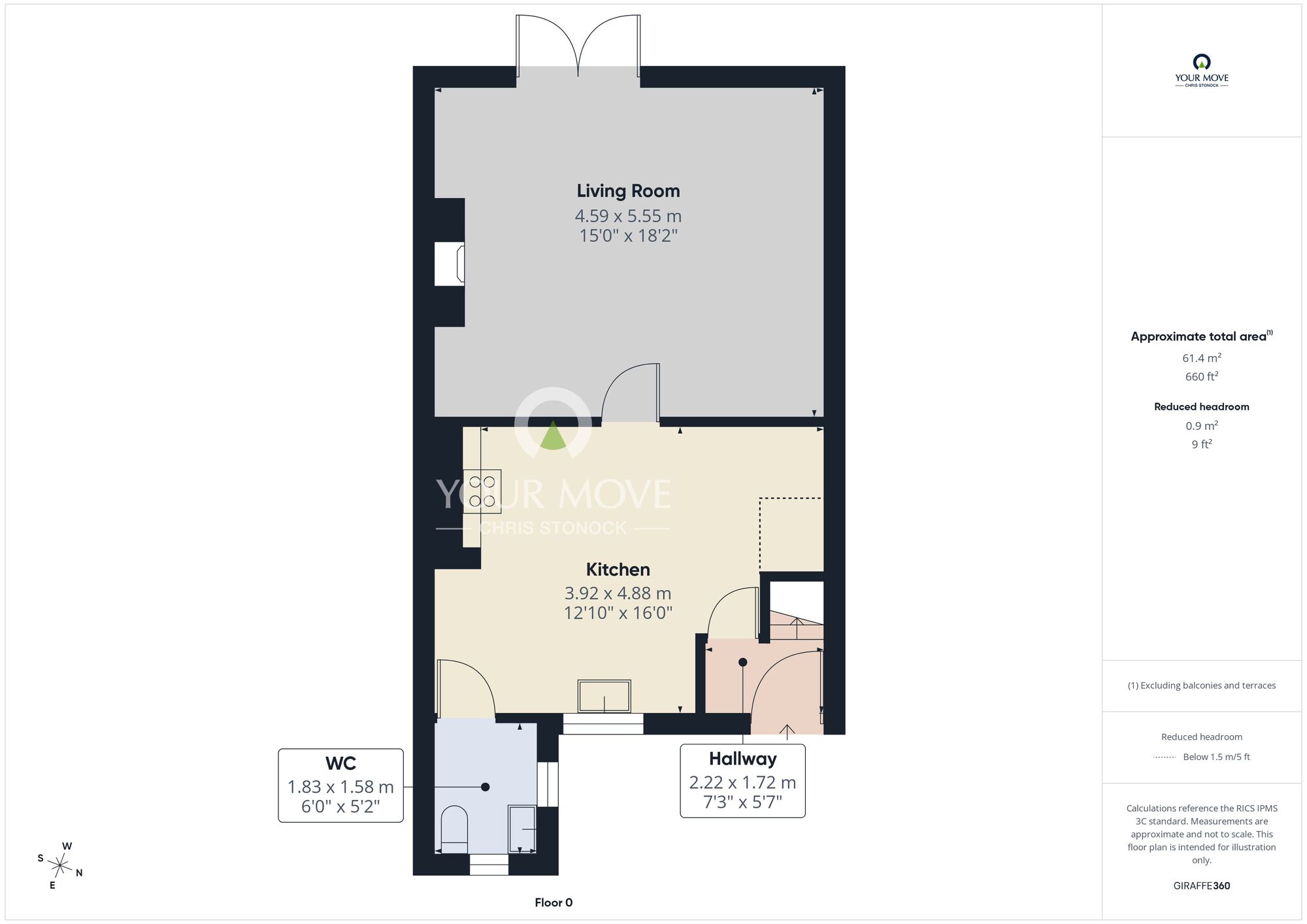 Floorplan of 3 bedroom Mid Terrace House for sale, Alexandra Street, Victoria Garesfield, Tyne and Wear, NE39