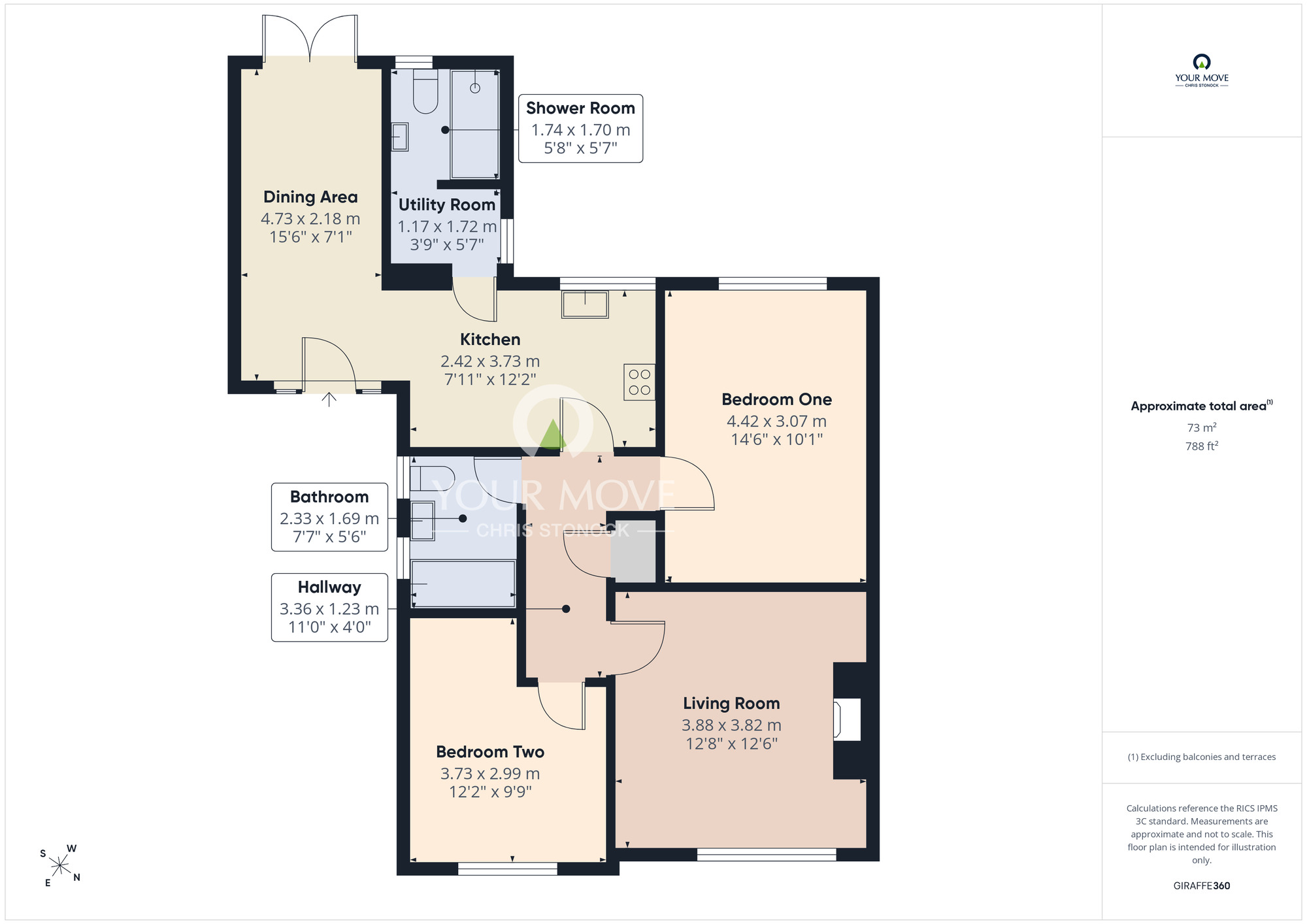 Floorplan of 2 bedroom Semi Detached House for sale, Sherburn Park Drive, Rowlands Gill, Tyne and Wear, NE39