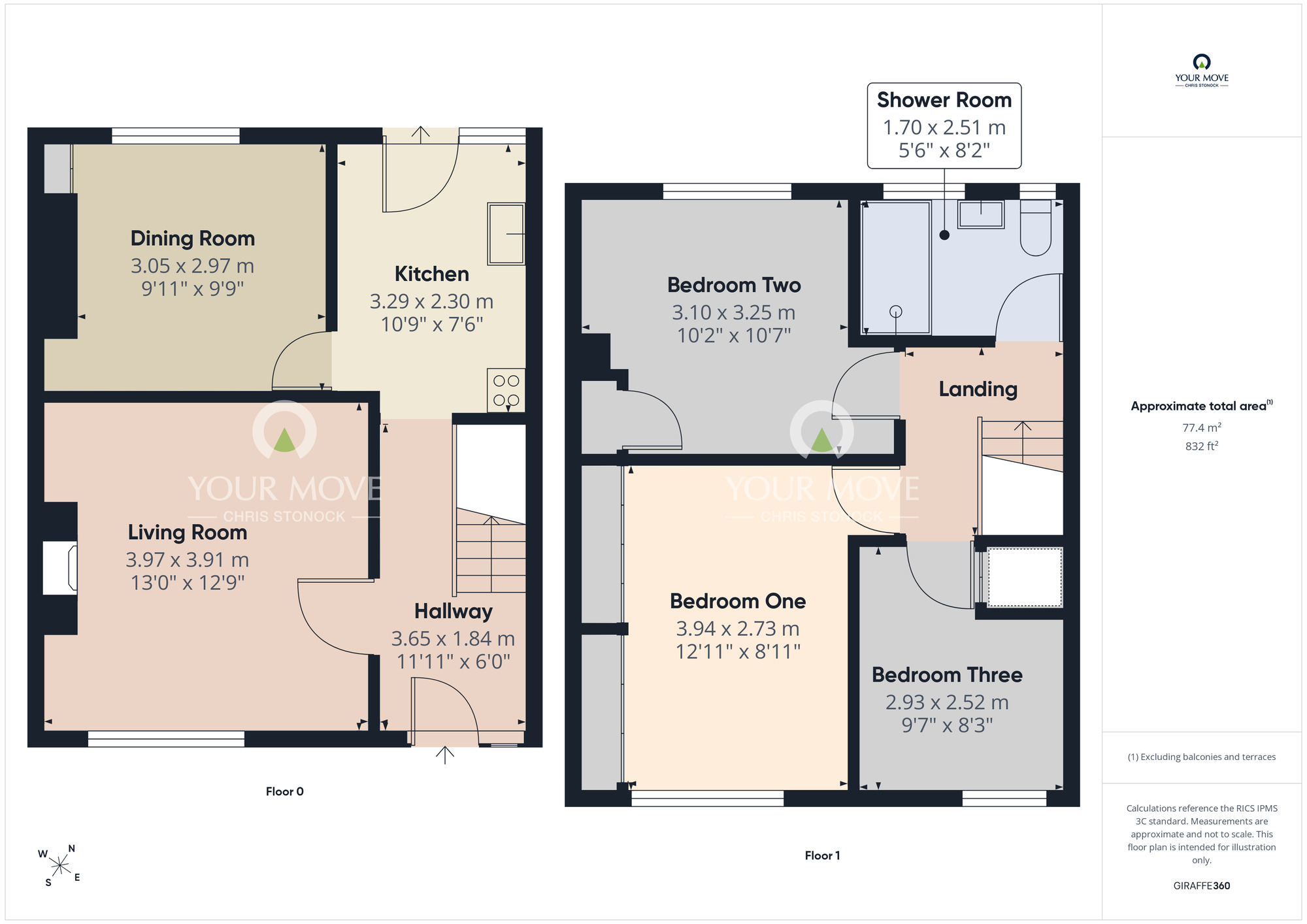 Floorplan of 3 bedroom Mid Terrace House for sale, Albion Gardens, Burnopfield, Durham, NE16