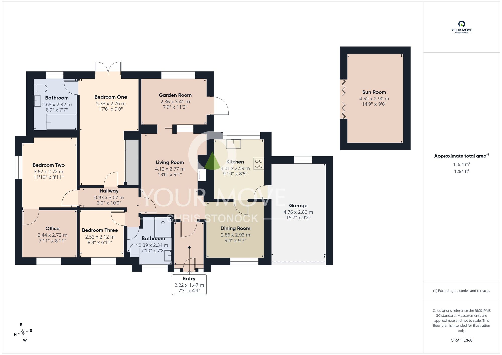 Floorplan of 3 bedroom Detached Bungalow for sale, Forge Close, Blackhall Mill, Tyne and Wear, NE17