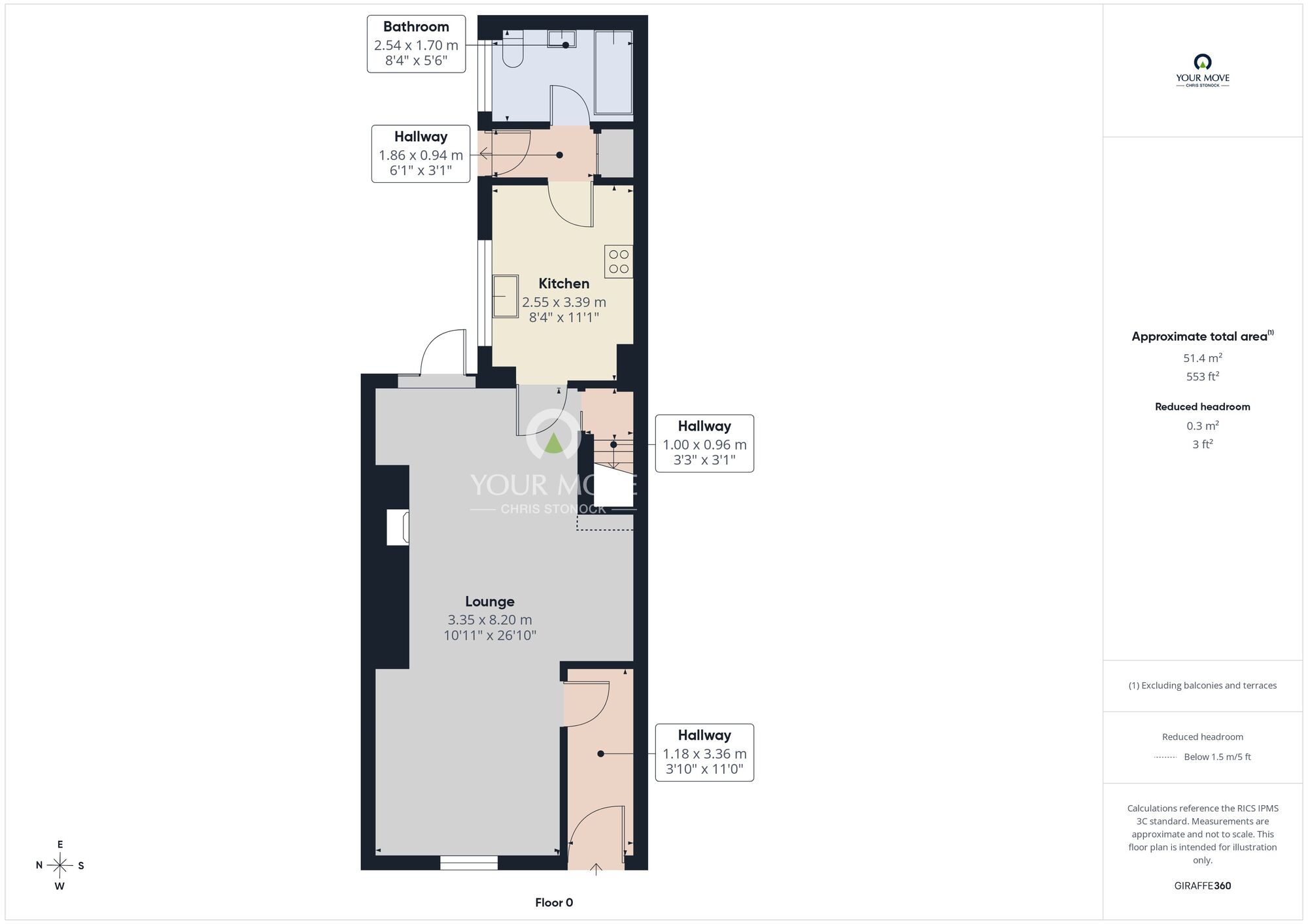 Floorplan of 2 bedroom Mid Terrace House to rent, Mersey Street, Chopwell, Tyne and Wear, NE17
