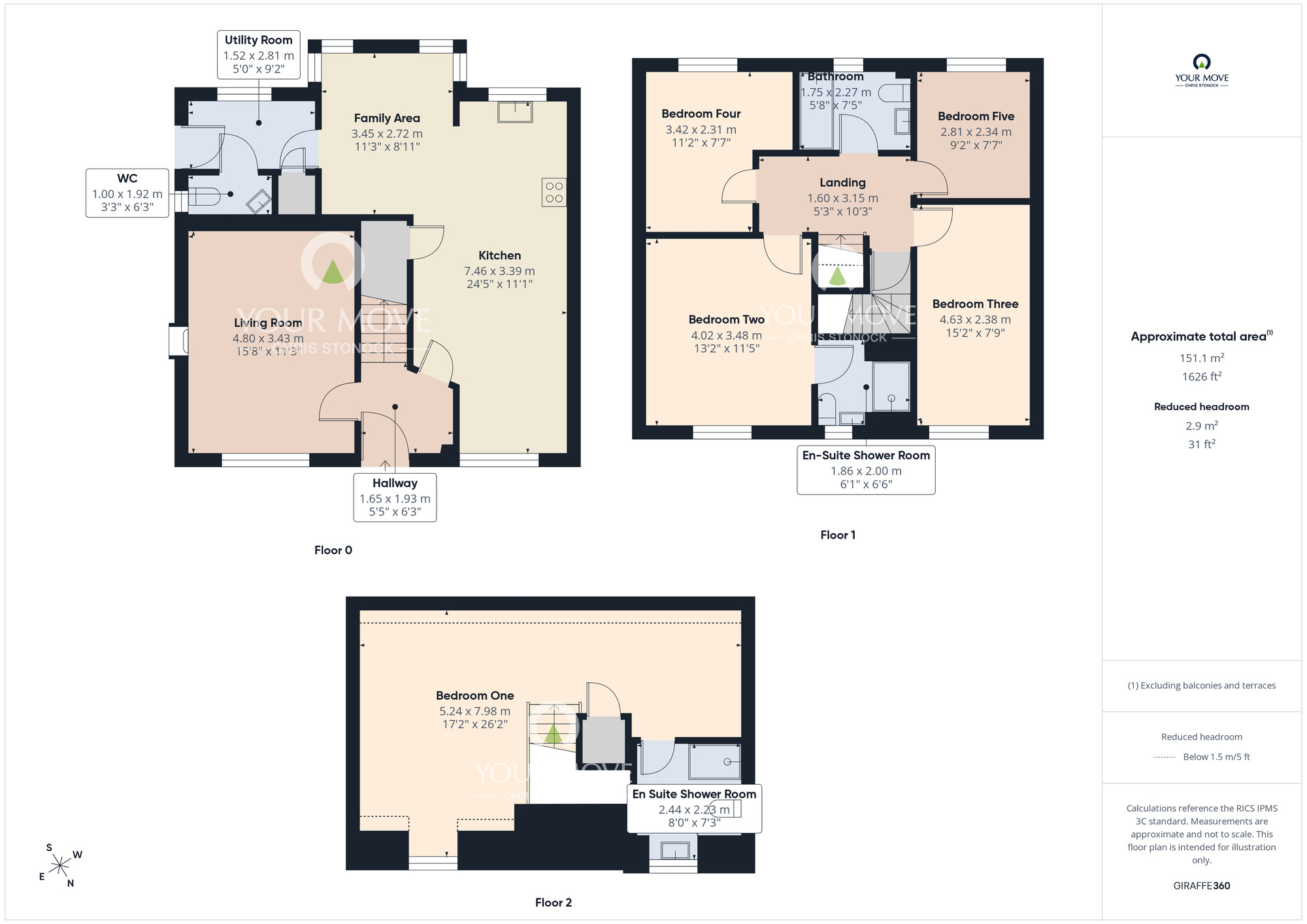 Floorplan of 5 bedroom Detached House for sale, Spencers View, Blaydon-on-Tyne, Tyne and Wear, NE21
