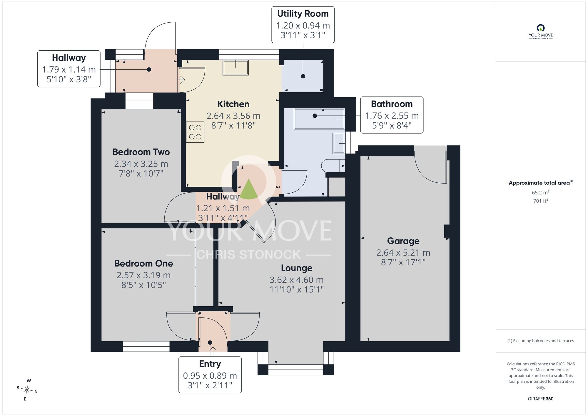 Floorplan of 2 bedroom Detached House for sale, The Grove, Rowlands Gill, Tyne and Wear, NE39