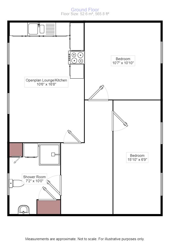 Floorplan of 2 bedroom  Flat to rent, High Street, Sittingbourne, Kent, ME10