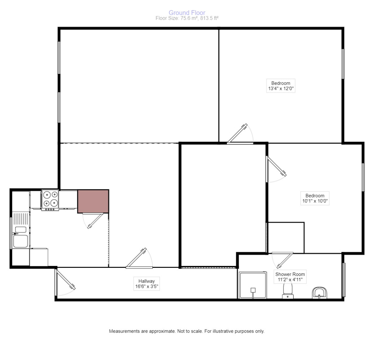 Floorplan of 2 bedroom Flat to rent, High Street, Sittingbourne, Kent, ME10