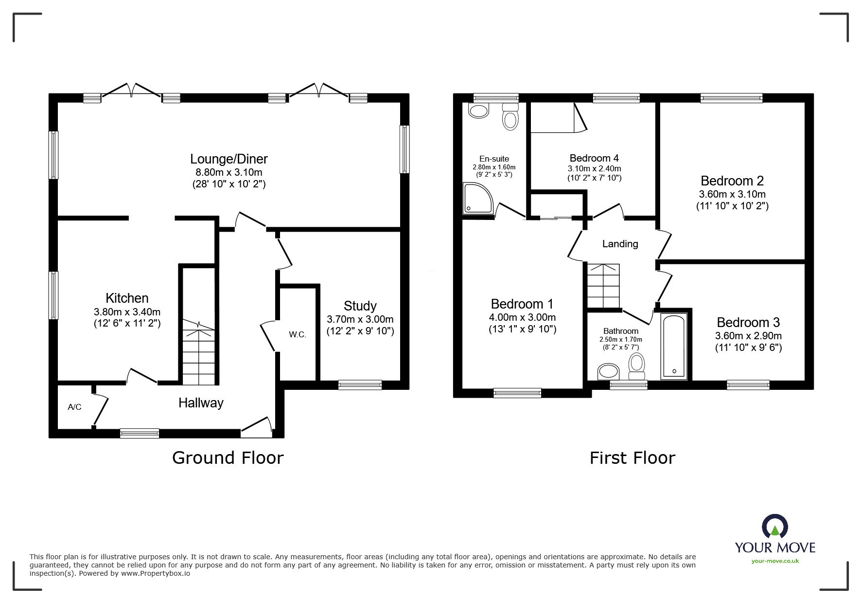 Floorplan of 4 bedroom Detached House for sale, Mulberry Way, Kent, ME10