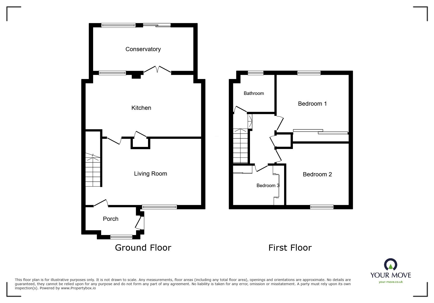 Floorplan of 3 bedroom Mid Terrace House for sale, Hutchings Close, Sittingbourne, Kent, ME10