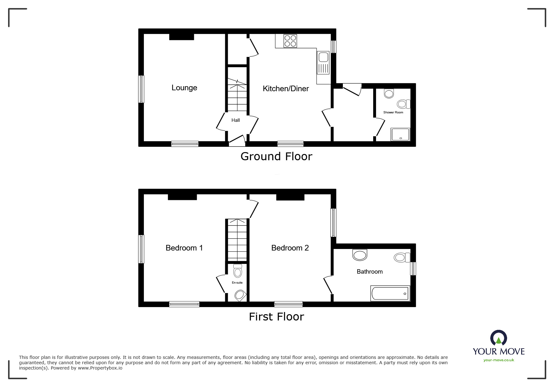 Floorplan of 2 bedroom End Terrace House to rent, Shortlands Road, Sittingbourne, Kent, ME10