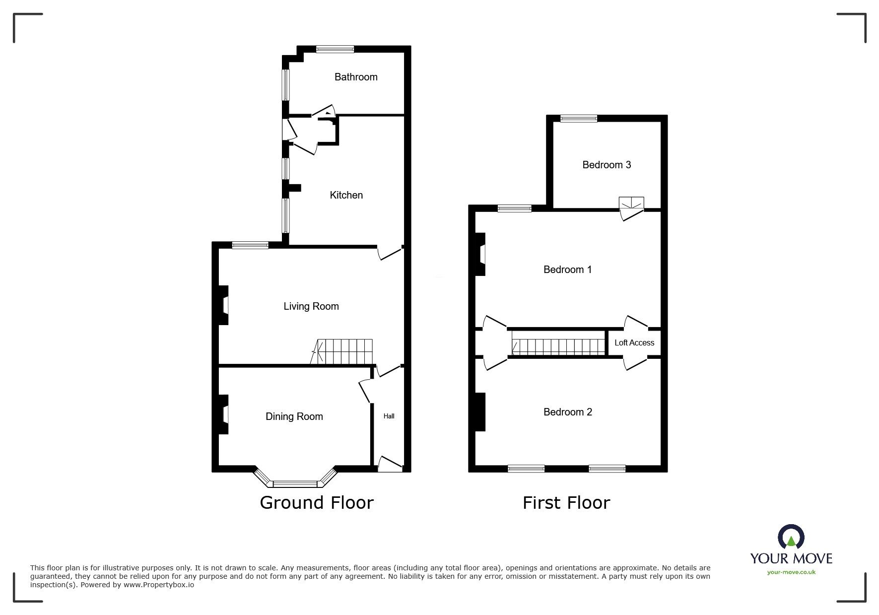Floorplan of 3 bedroom Mid Terrace House for sale, Albany Road, Sittingbourne, Kent, ME10