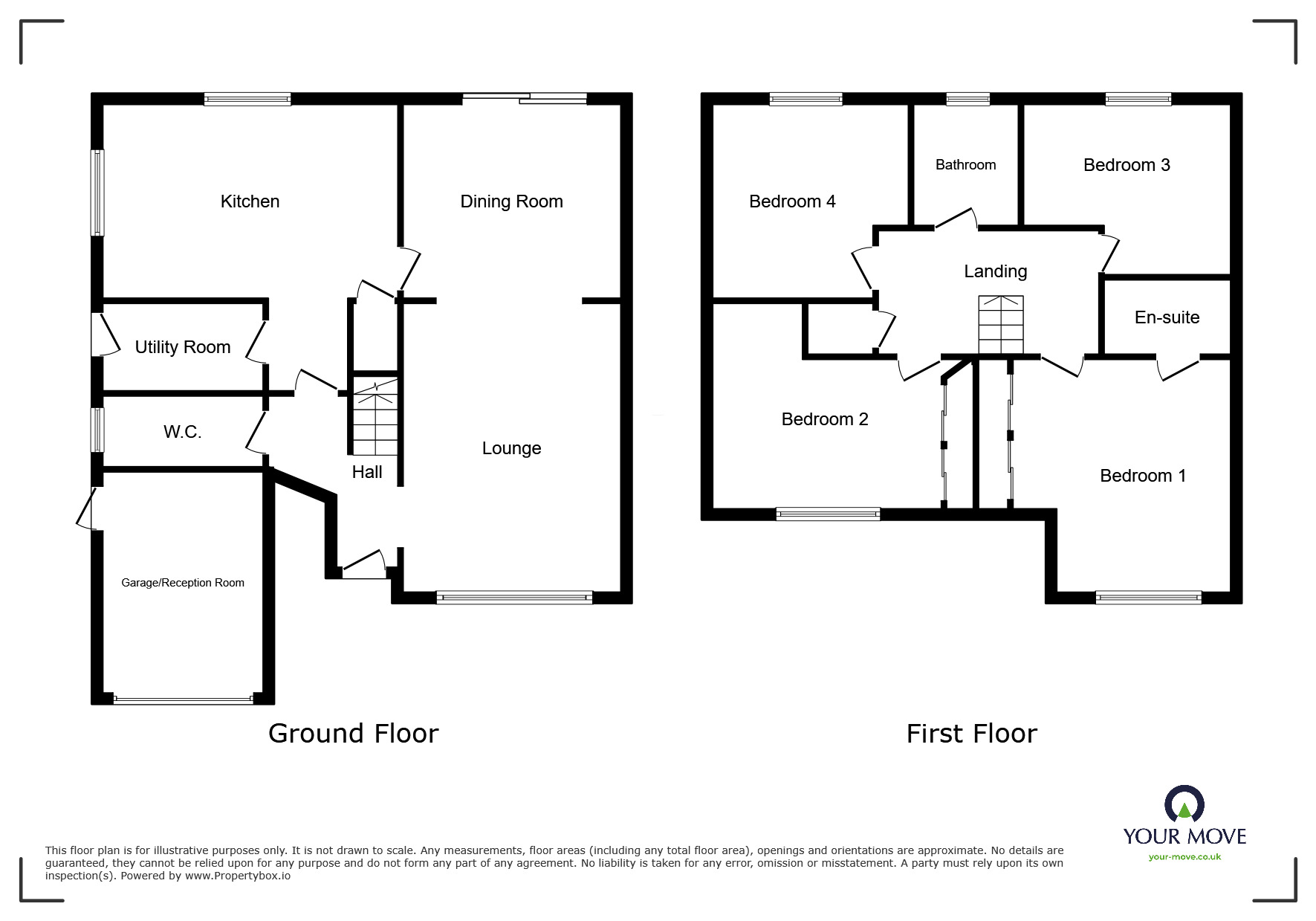 Floorplan of 4 bedroom Detached House for sale, Galena Close, Sittingbourne, Kent, ME10