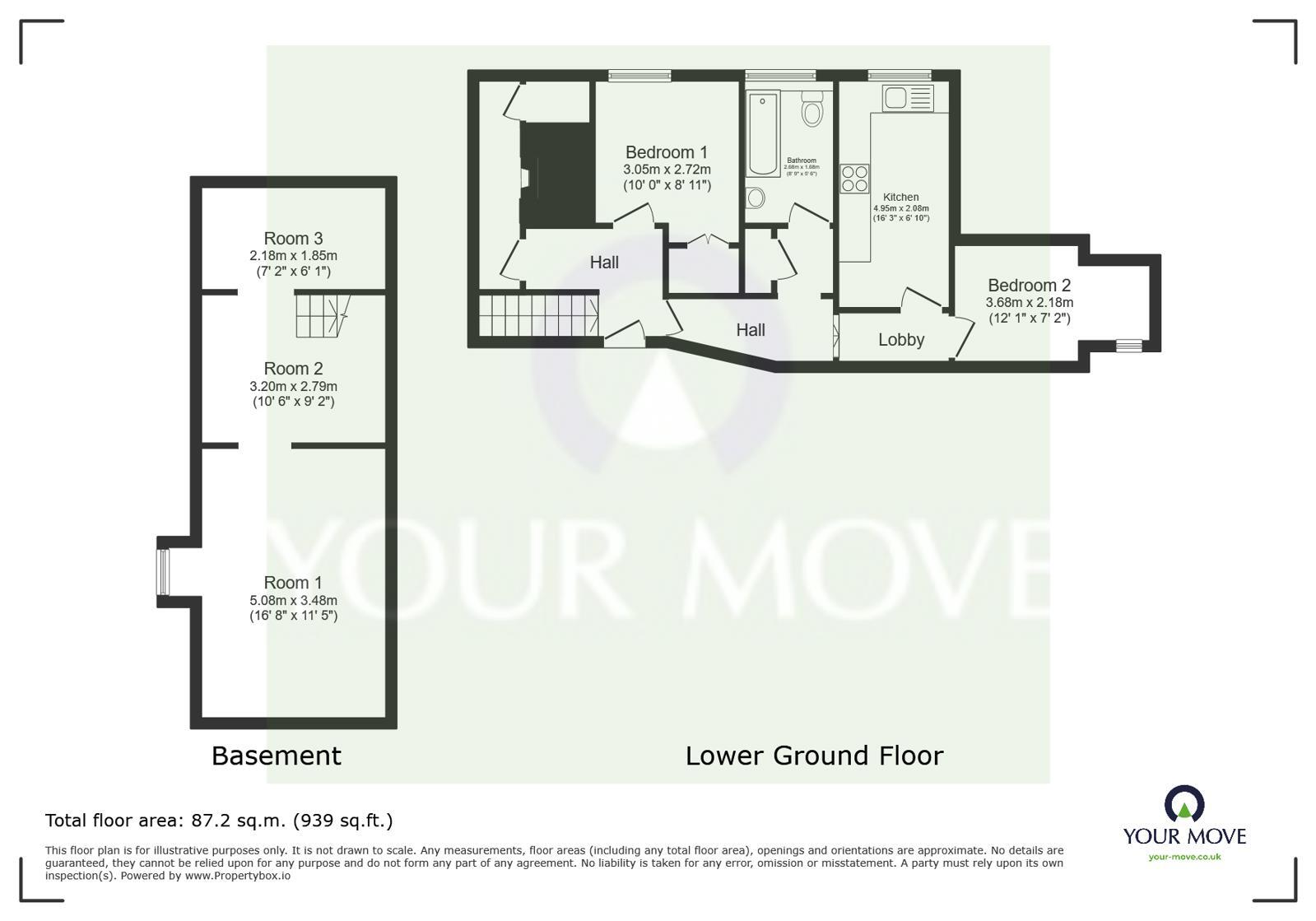 Floorplan of 2 bedroom Flat for sale, High Street, Milton Regis, Kent, ME10