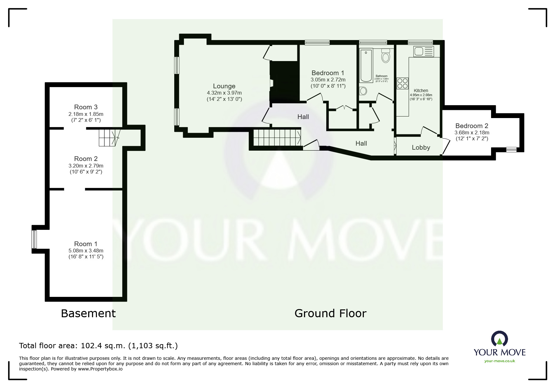 Floorplan of 2 bedroom Flat for sale, High Street, Milton Regis, Kent, ME10