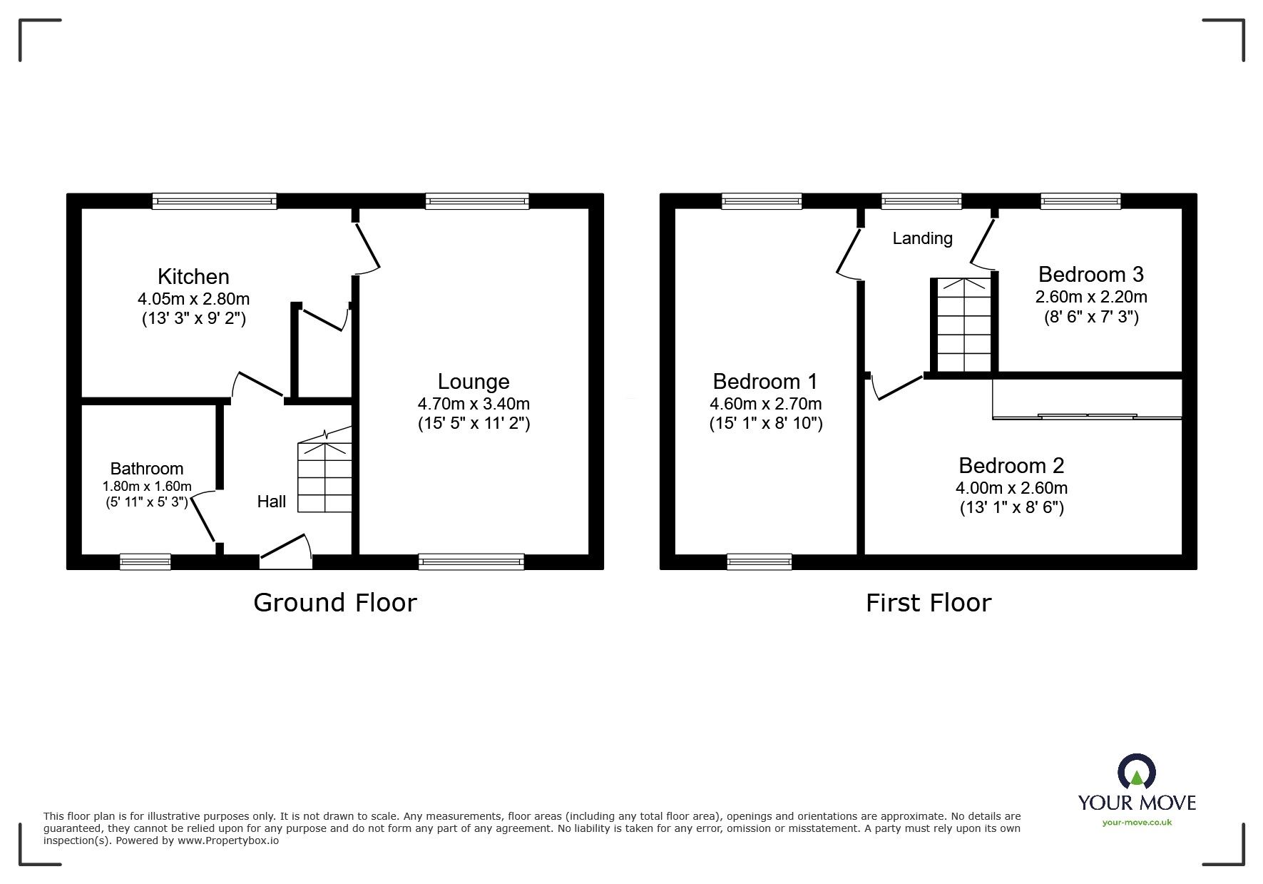 Floorplan of 3 bedroom Semi Detached House for sale, South Avenue, Sittingbourne, Kent, ME10
