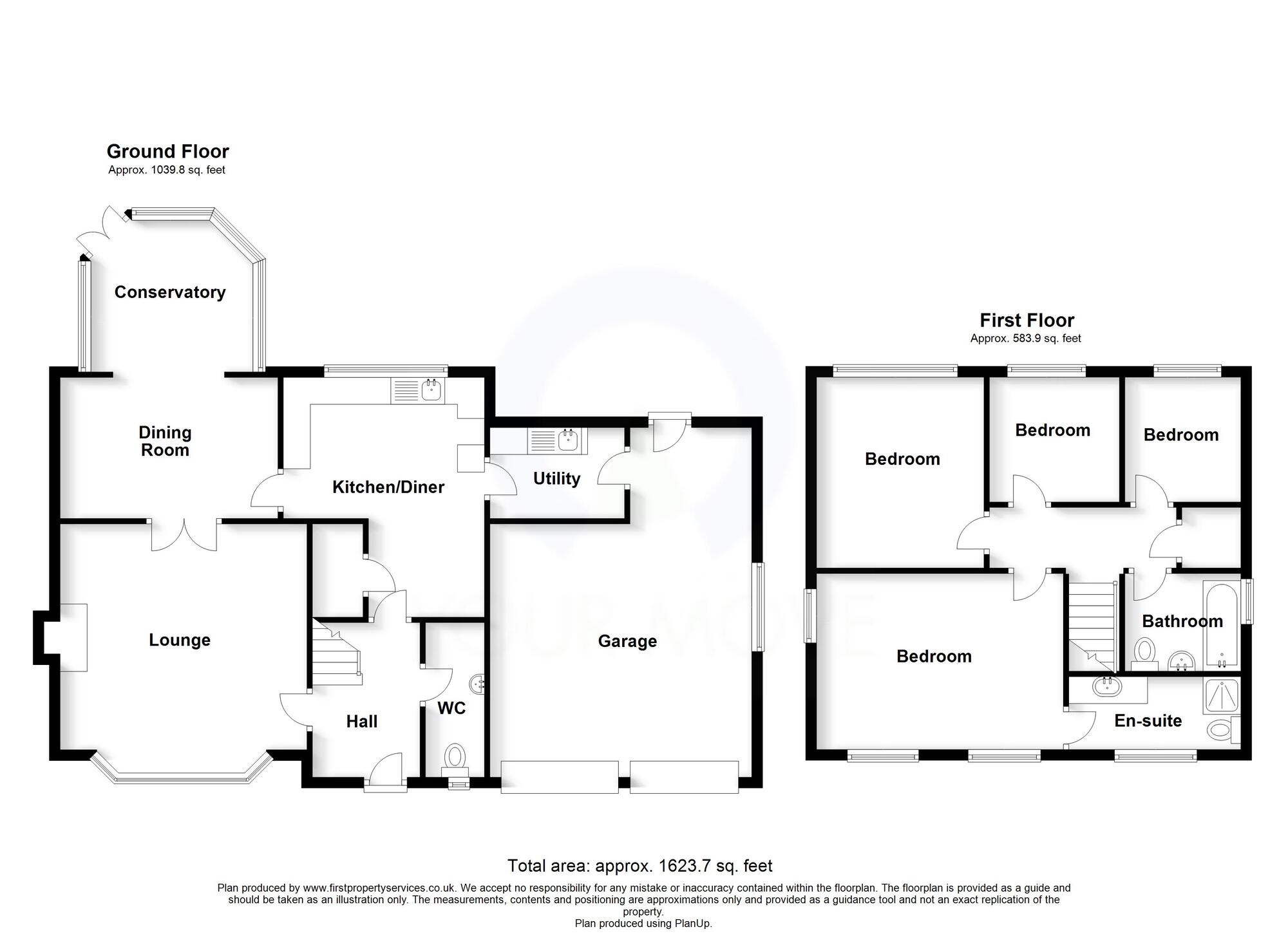 Floorplan of 4 bedroom Detached House for sale, Knightley Road, Gnosall, Staffordshire, ST20