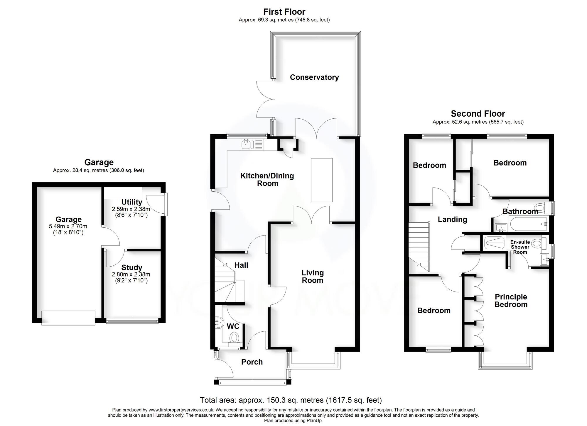 Floorplan of 4 bedroom Detached House for sale, Nash Avenue, Stafford, Staffordshire, ST16