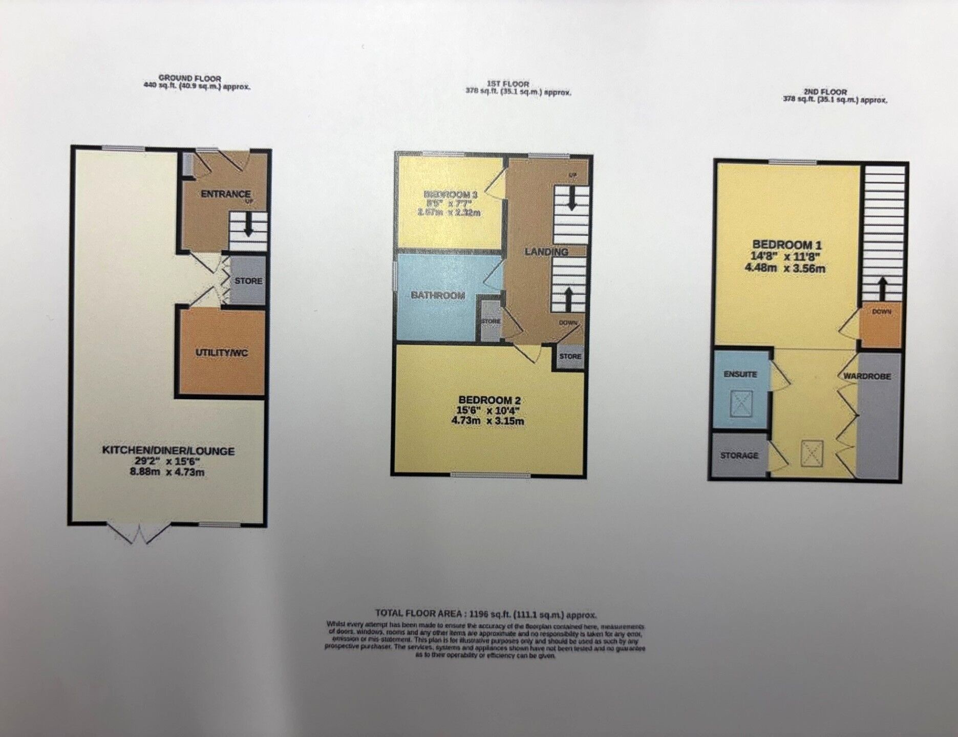 Floorplan of 3 bedroom Semi Detached House to rent, Grosmont Road, Stafford, Staffordshire, ST16
