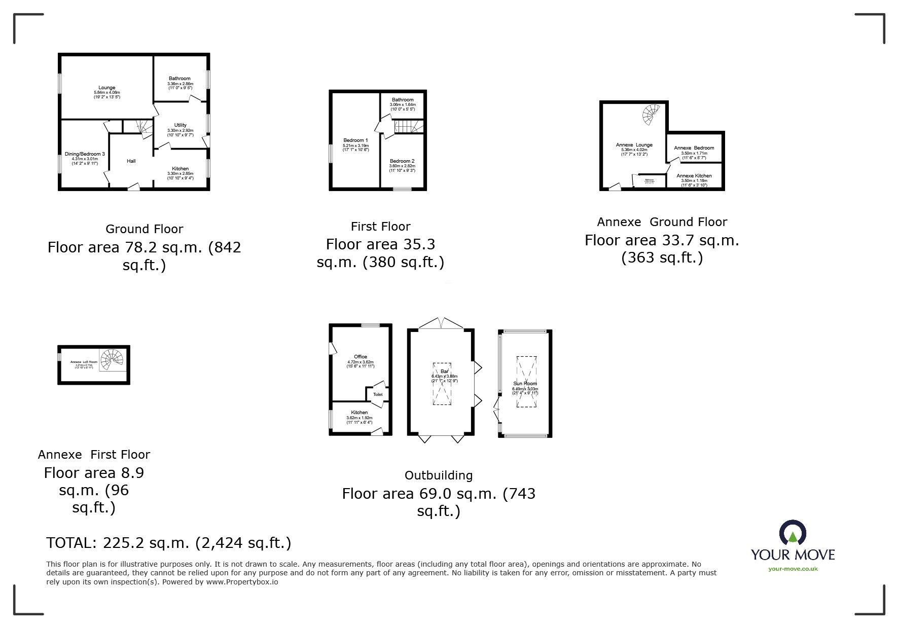 Floorplan of 3 bedroom Semi Detached House for sale, Plough Road, Eastchurch, Kent, ME12