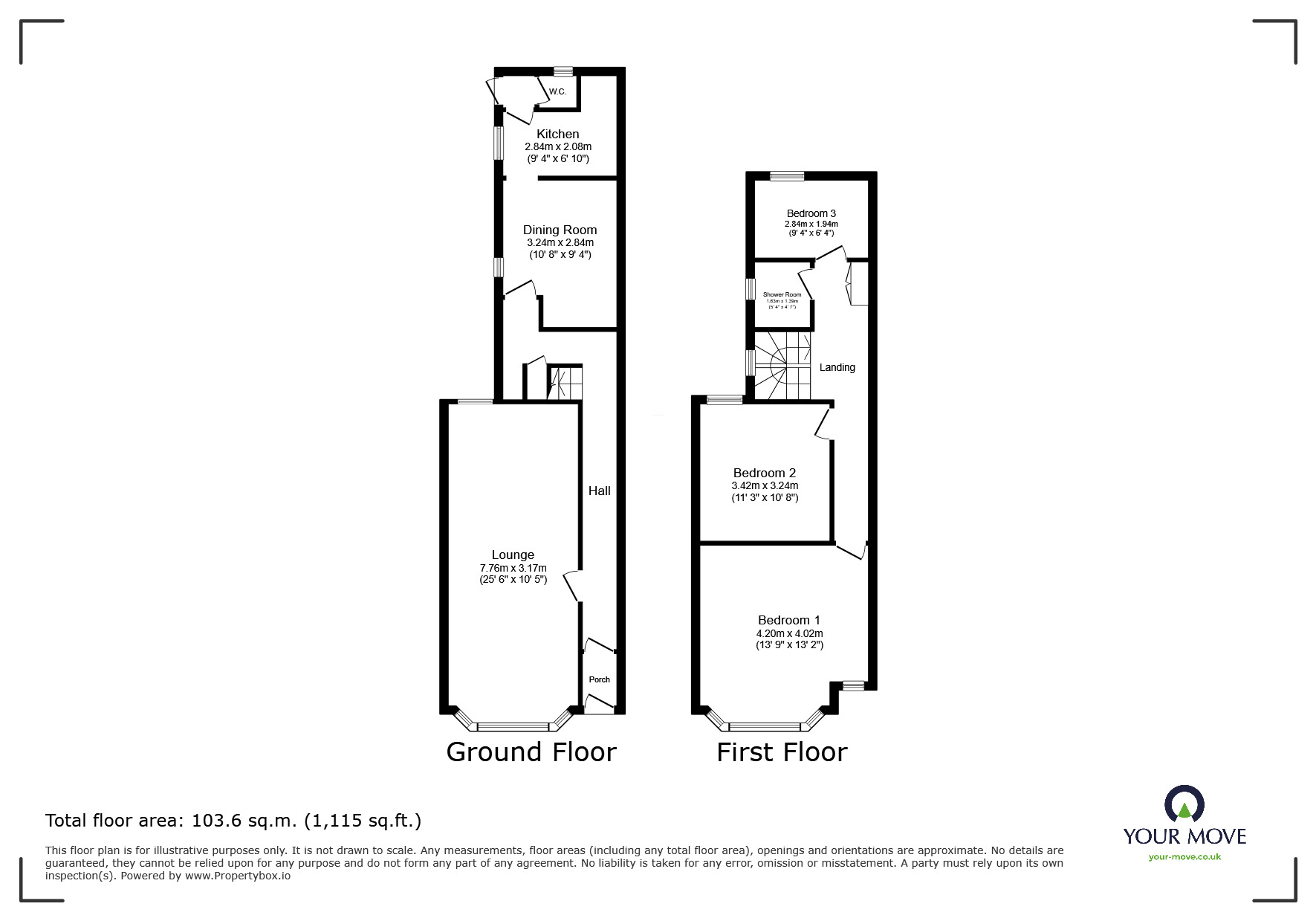Floorplan of 3 bedroom Mid Terrace House for sale, Maple Street, Sheerness, Kent, ME12
