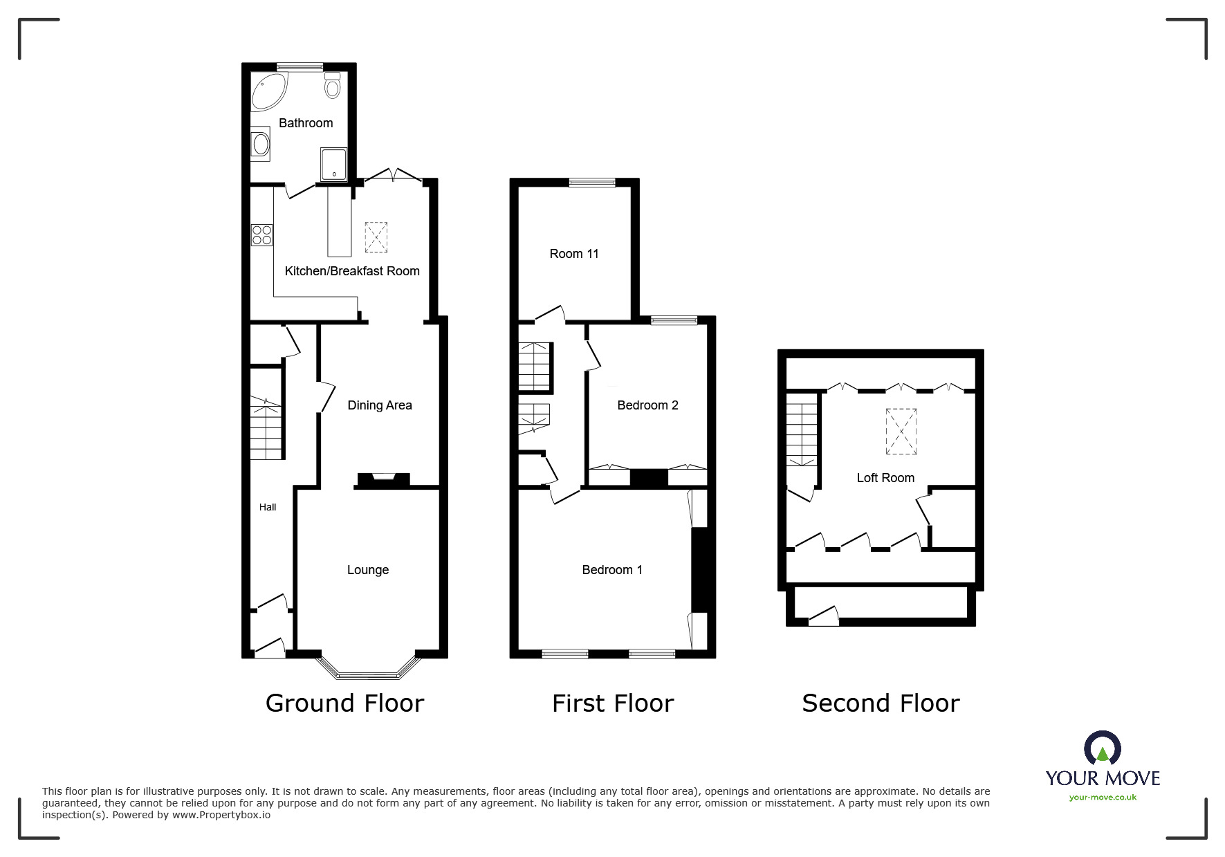 Floorplan of 3 bedroom Mid Terrace House for sale, Winstanley Road, Sheerness, Kent, ME12