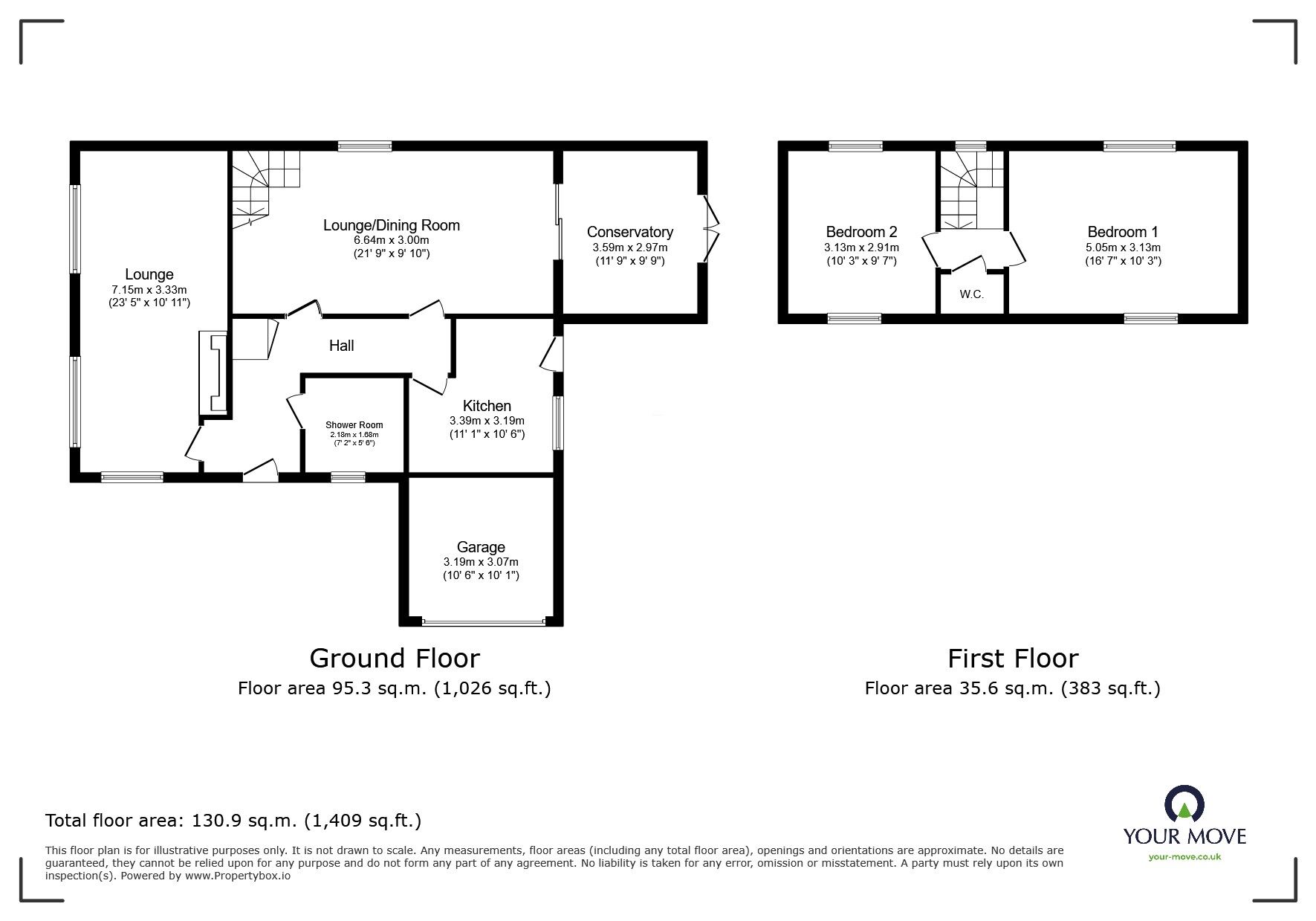 Floorplan of 2 bedroom Detached Bungalow for sale, Seathorpe Avenue, Minster on Sea, Kent, ME12
