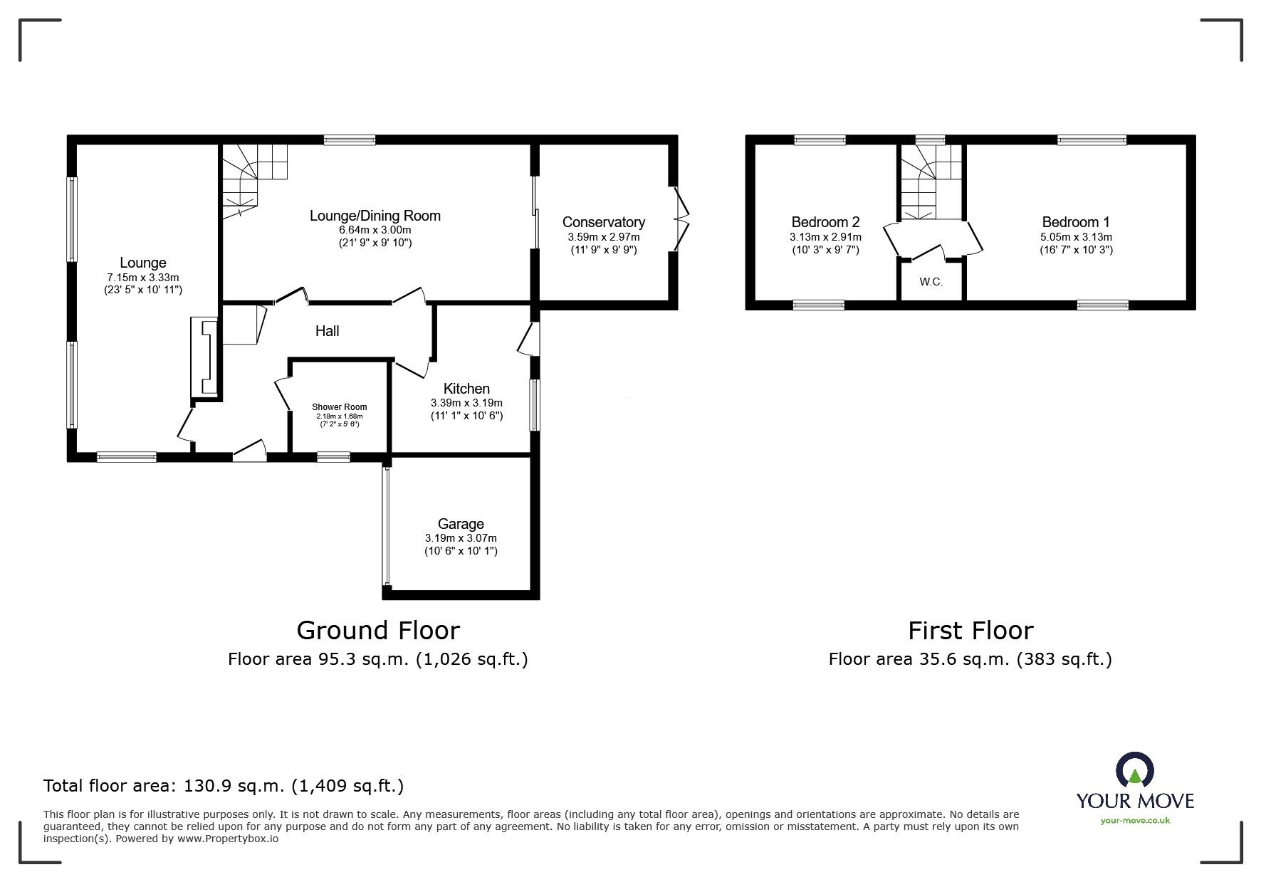 Floorplan of 2 bedroom Detached Bungalow for sale, Seathorpe Avenue, Minster on Sea, Kent, ME12
