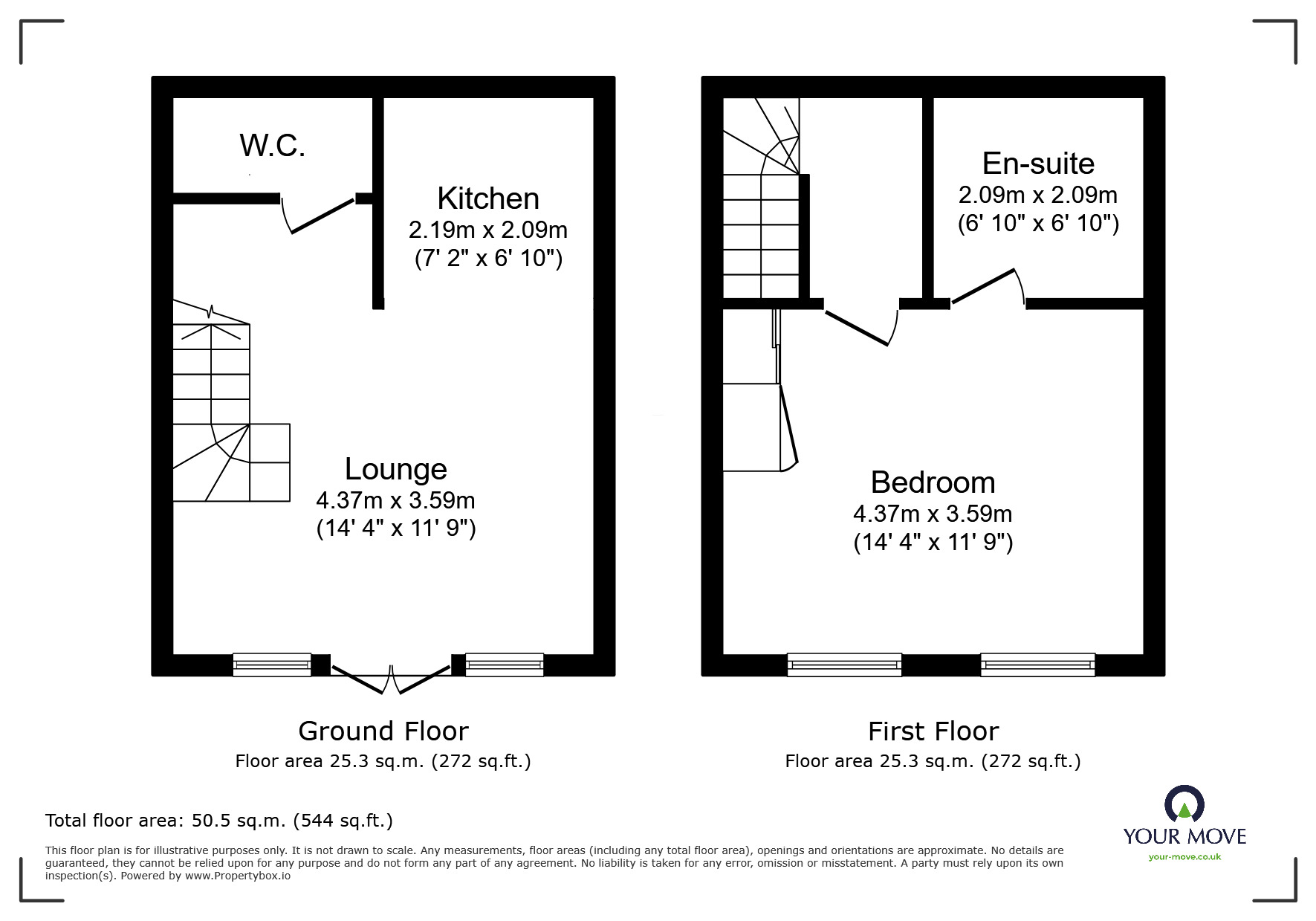 Floorplan of 1 bedroom Mid Terrace House for sale, Sheppey Court, Halfway Road, ME12