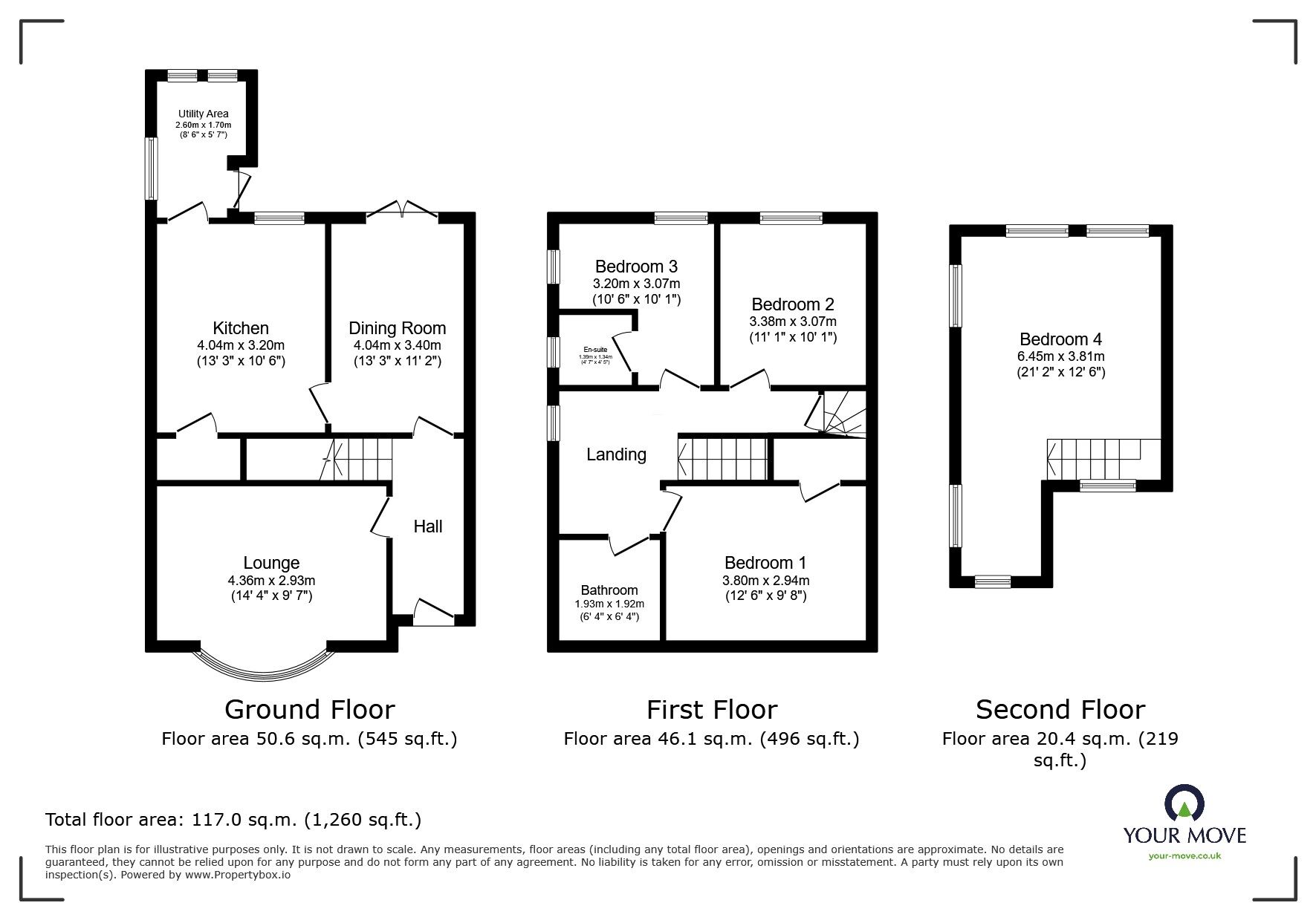 Floorplan of 4 bedroom End Terrace House for sale, Main Road, Queenborough, Kent, ME11